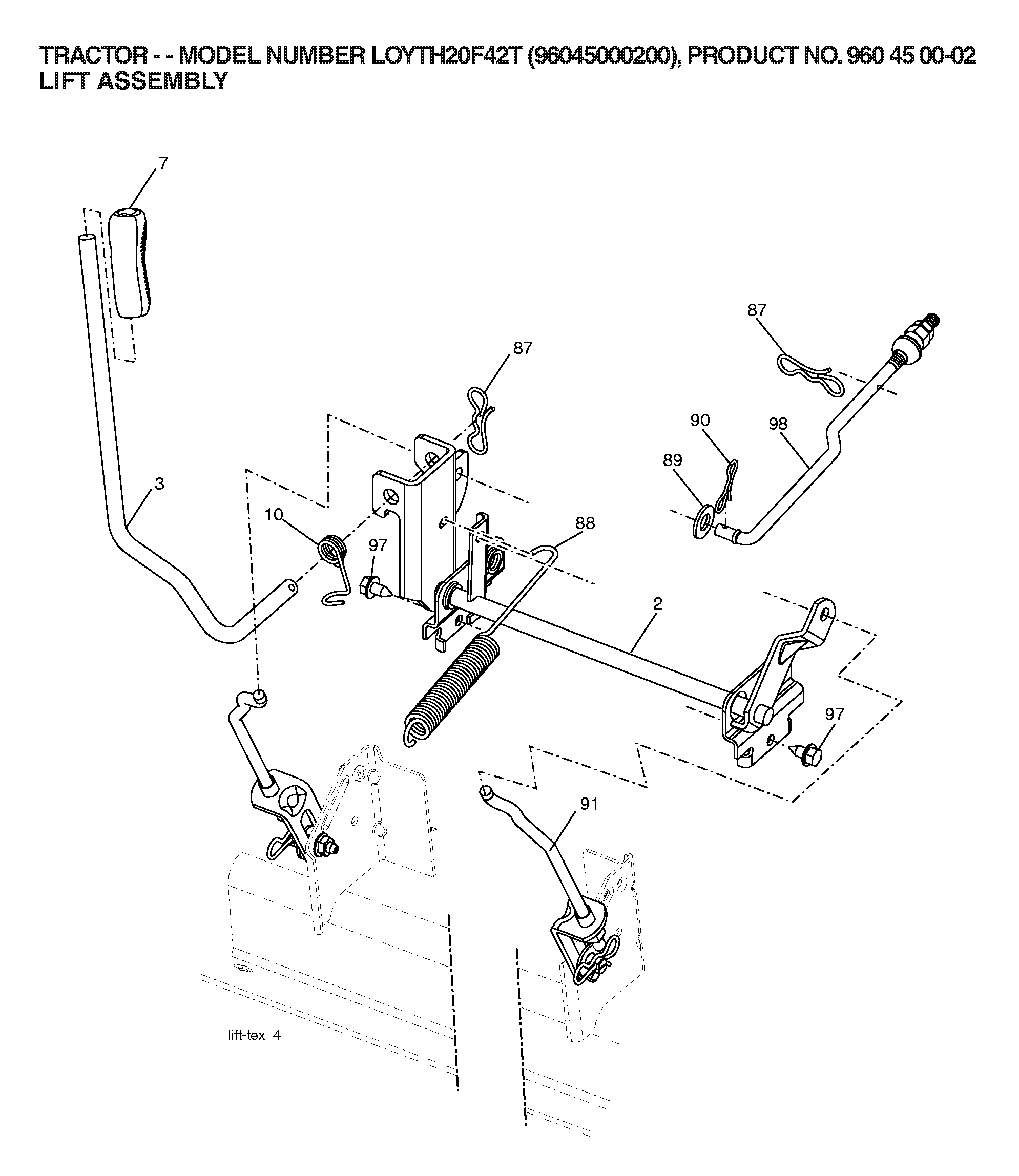 MOWER LIFT / DECK LIFT
