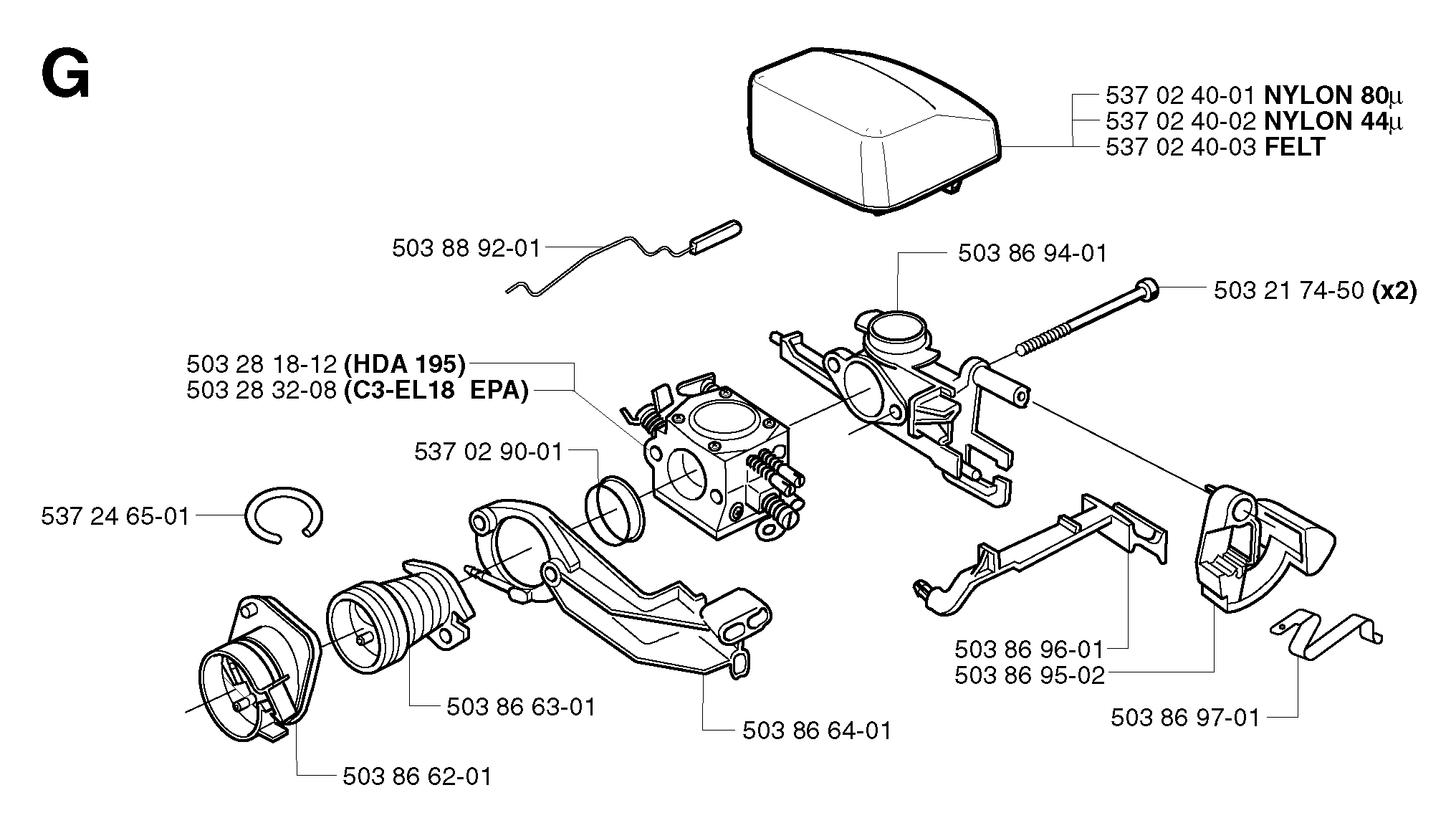 CARBURETOR & AIR FILTER