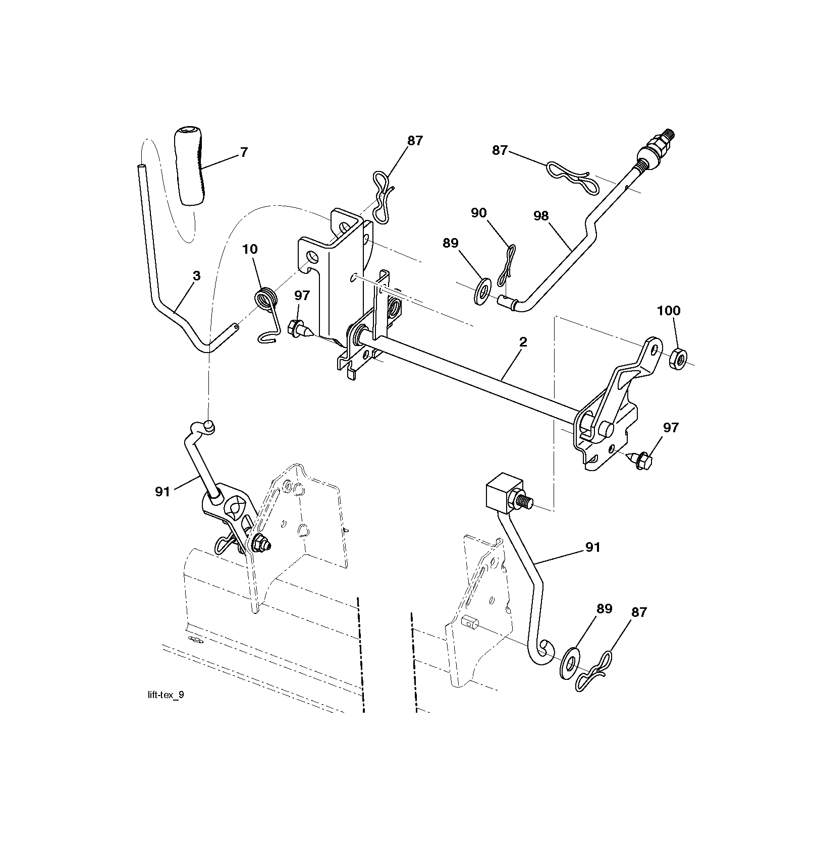 MOWER LIFT / DECK LIFT