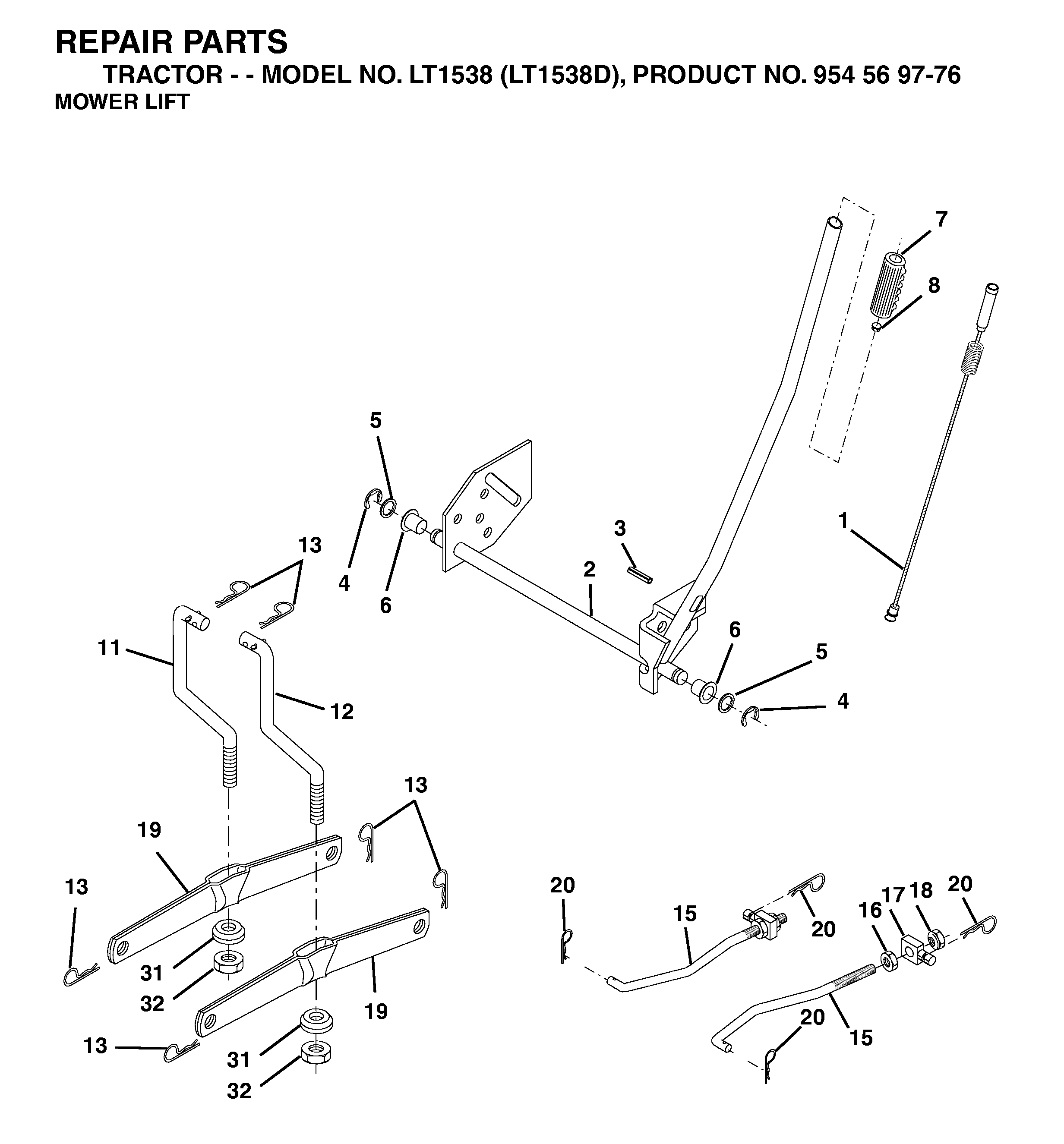 MOWER LIFT / DECK LIFT