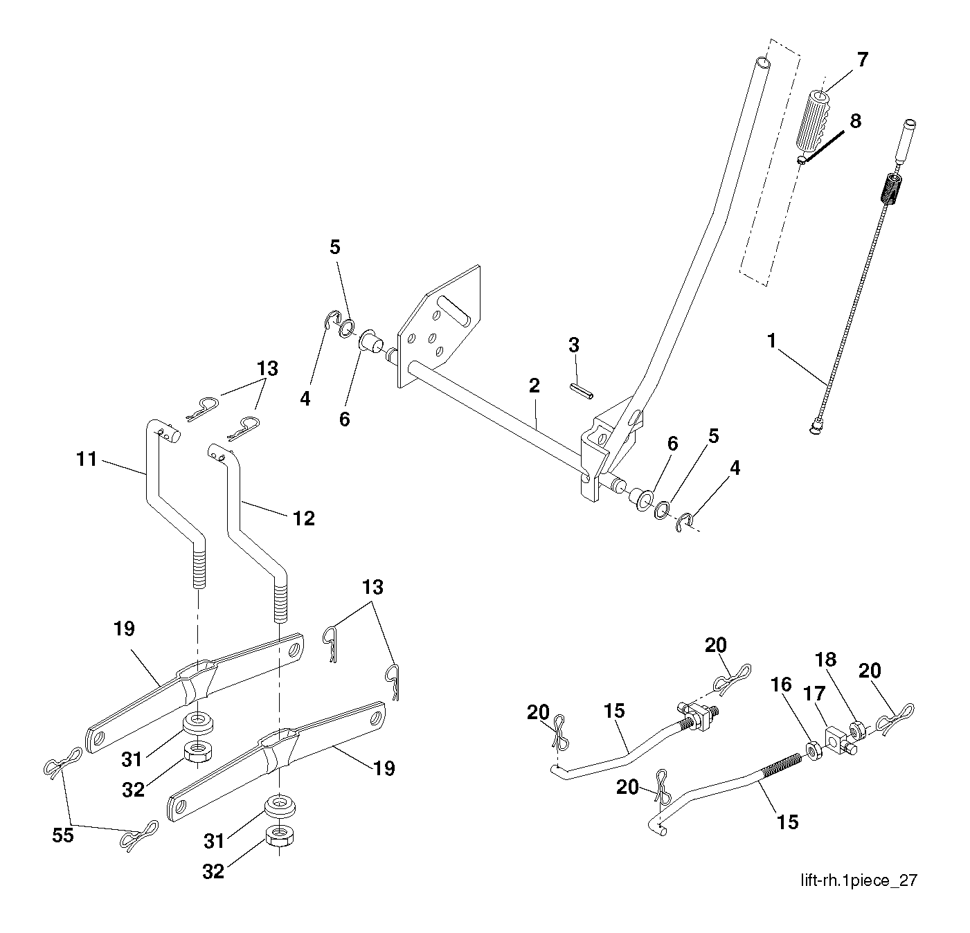 MOWER LIFT / DECK LIFT