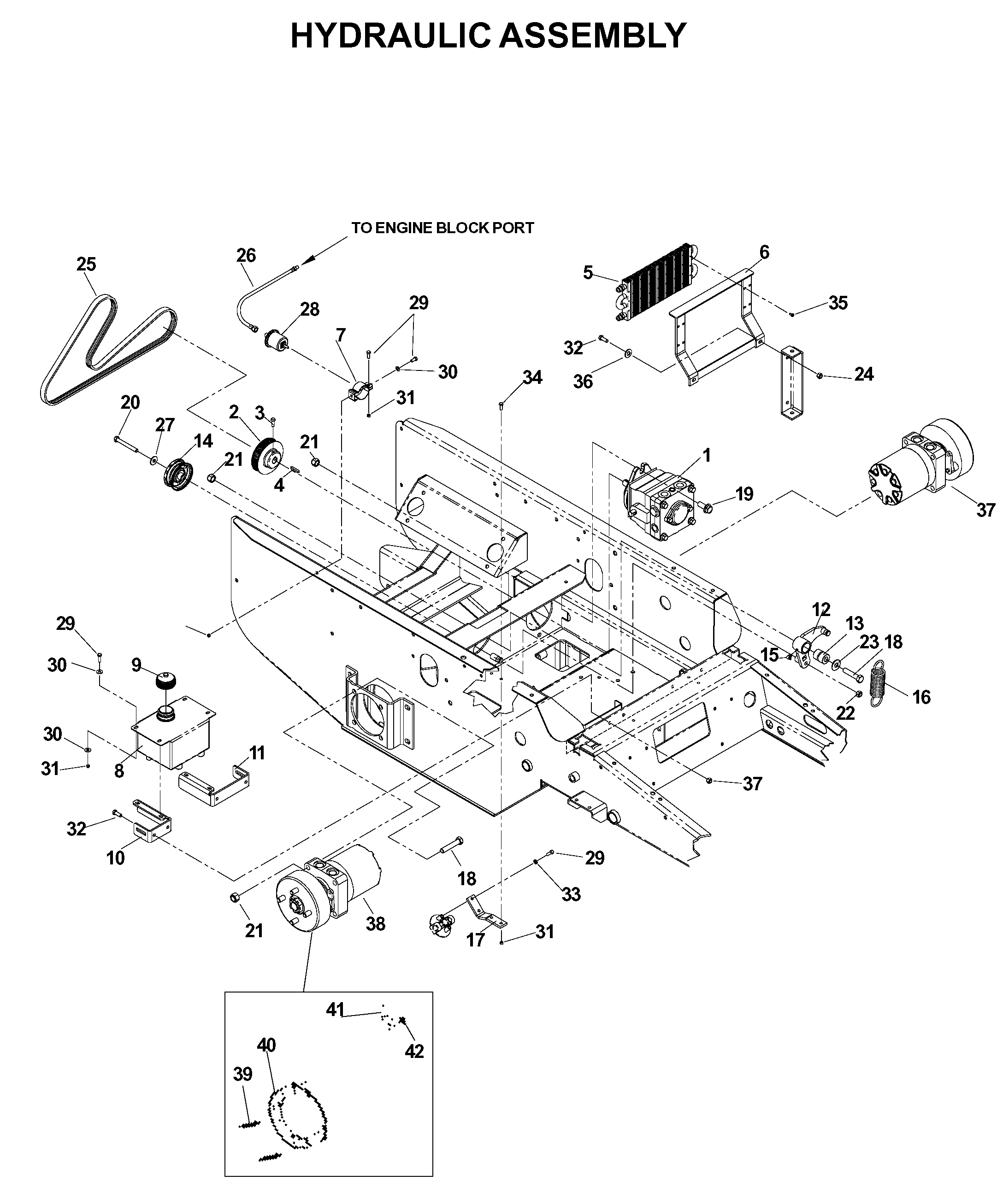 HYDRAULIC PUMP - MOTOR
