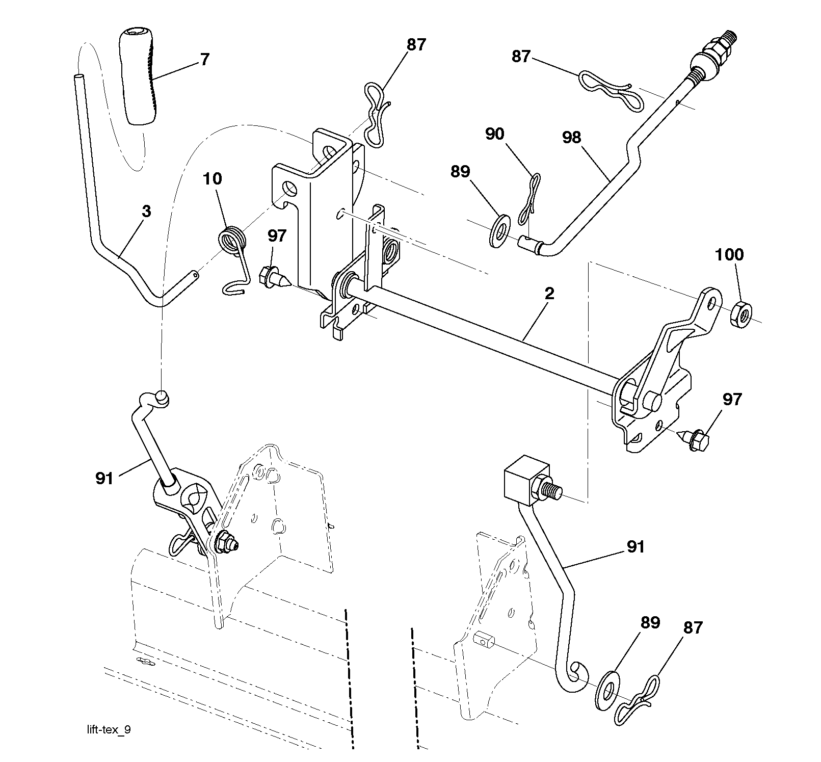 MOWER LIFT / DECK LIFT