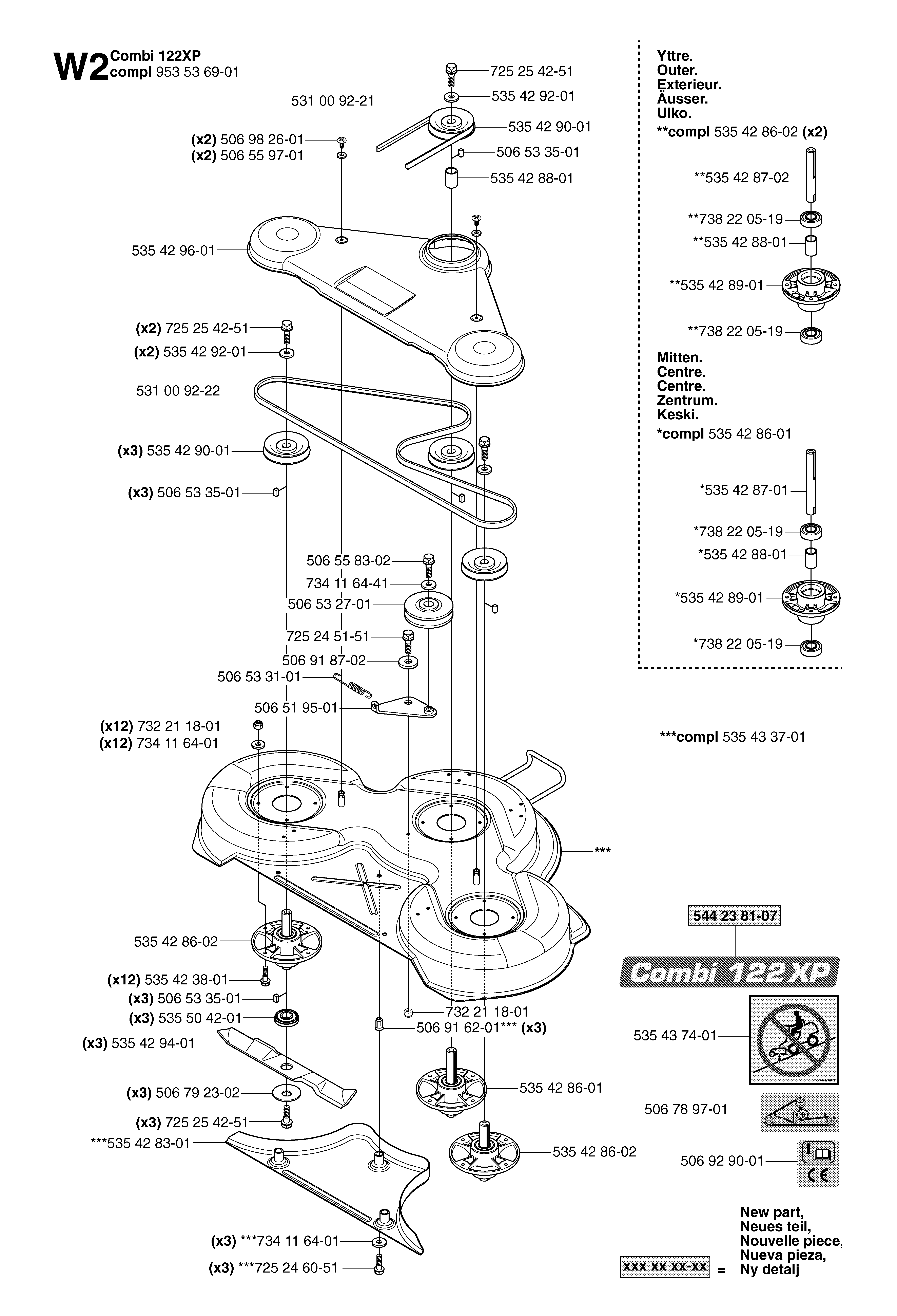 48"/122CM CUTTING DECK