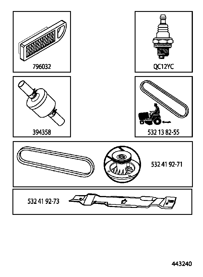 FREQUENTLY USED PARTS