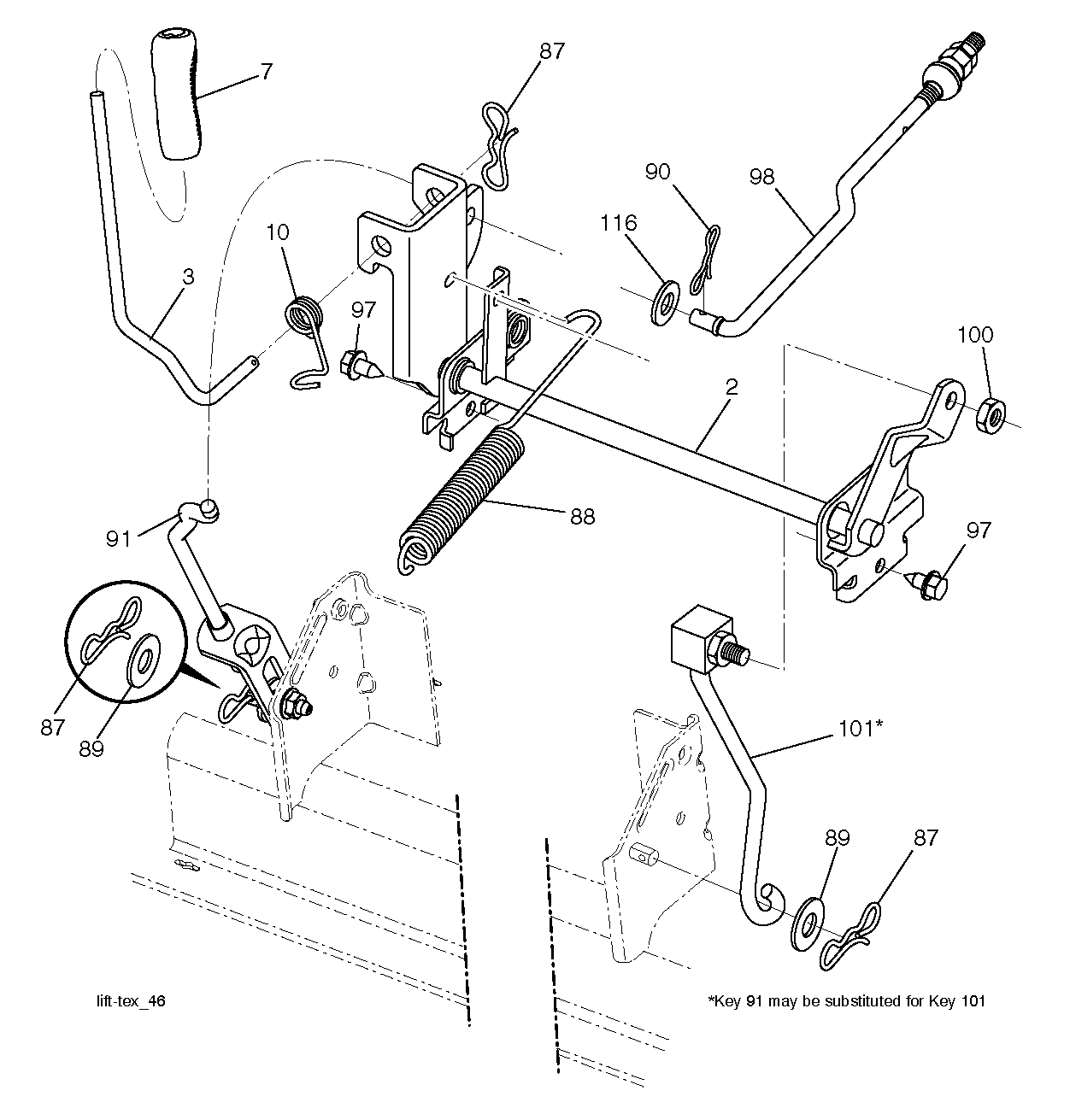 MOWER LIFT / DECK LIFT