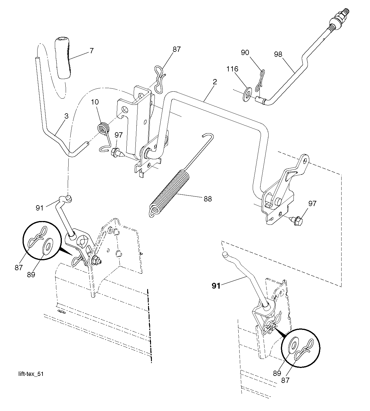 MOWER LIFT / DECK LIFT