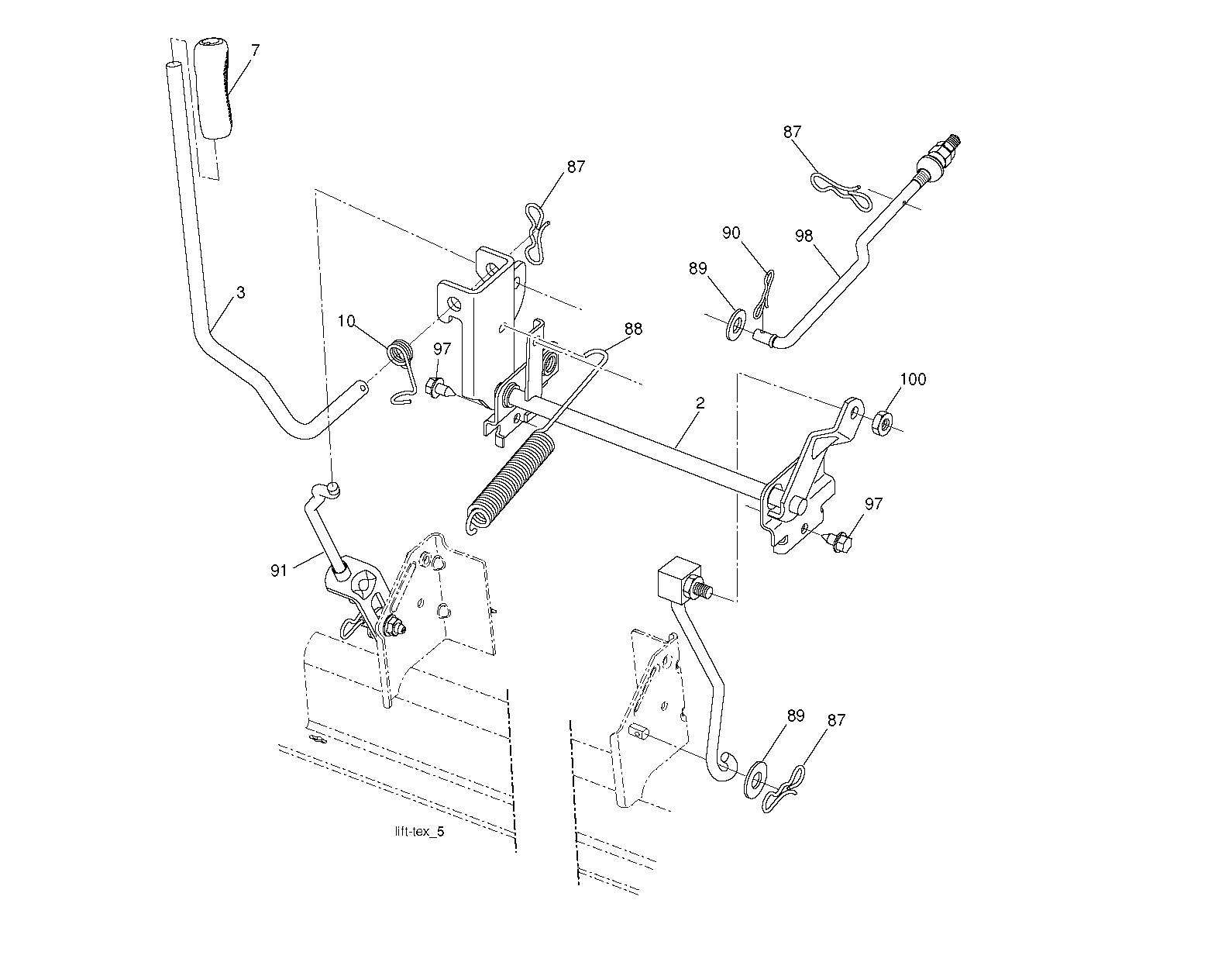 MOWER LIFT / DECK LIFT
