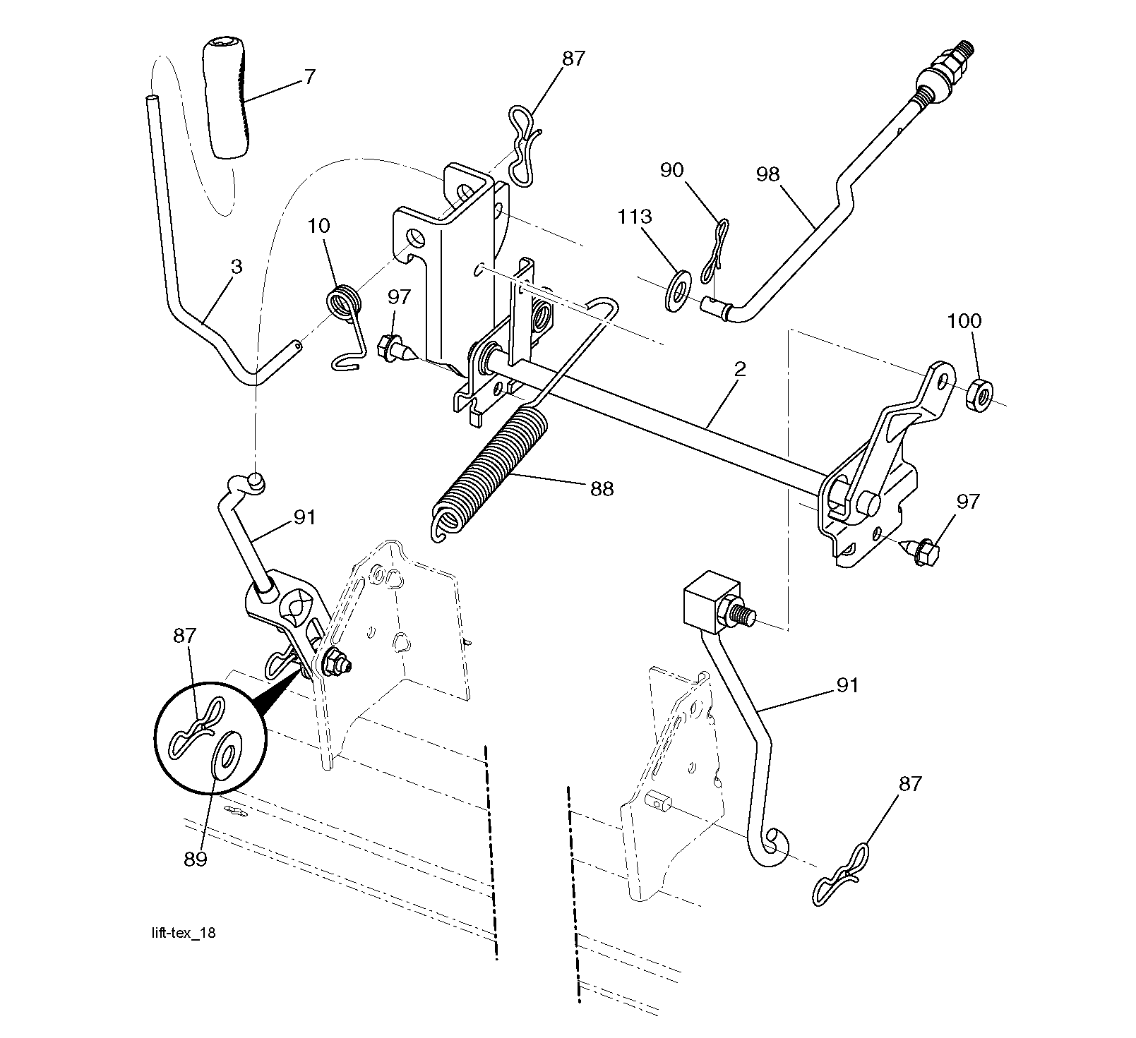 MOWER LIFT / DECK LIFT