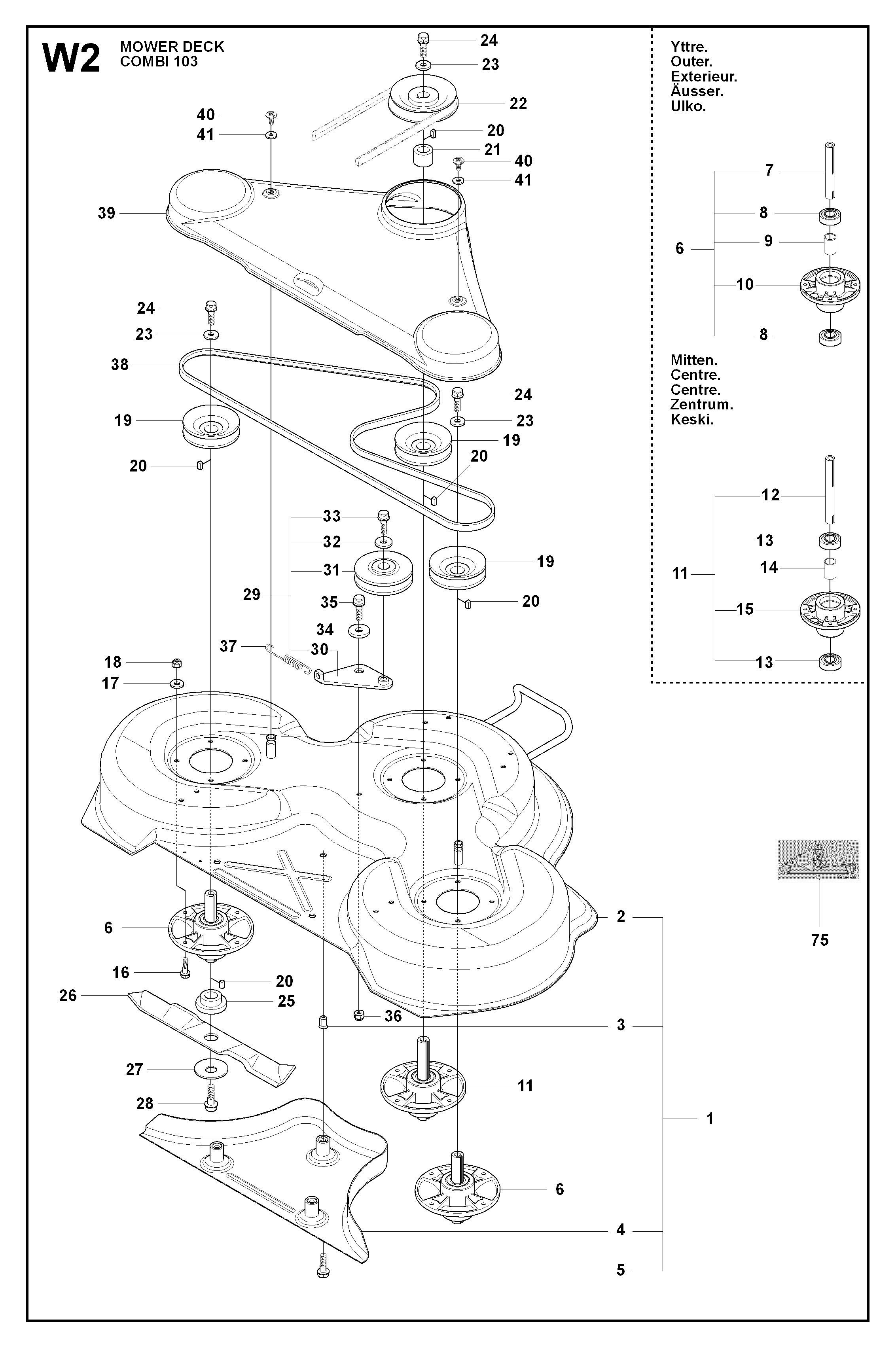 MOWER DECK / CUTTING DECK