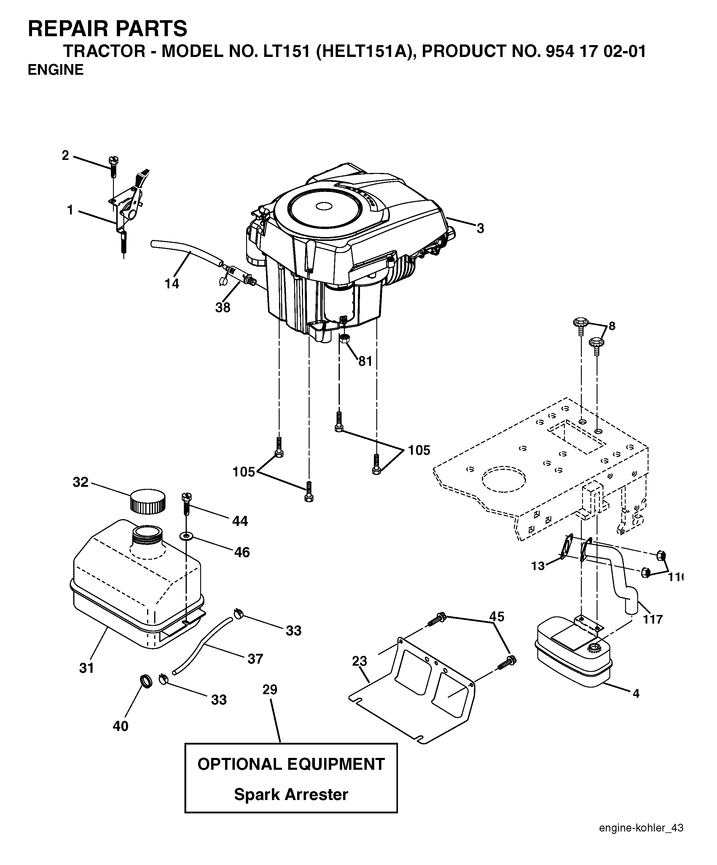 SECTOR GEAR / AXLE SUPPORT
