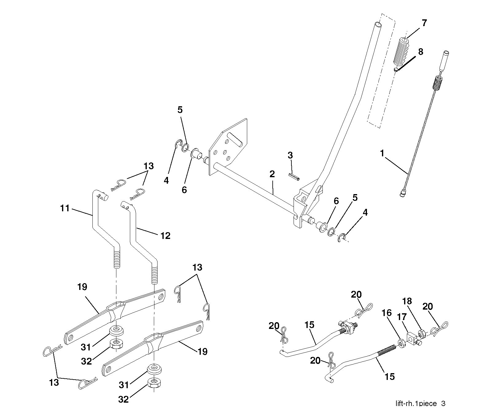 MOWER LIFT / DECK LIFT