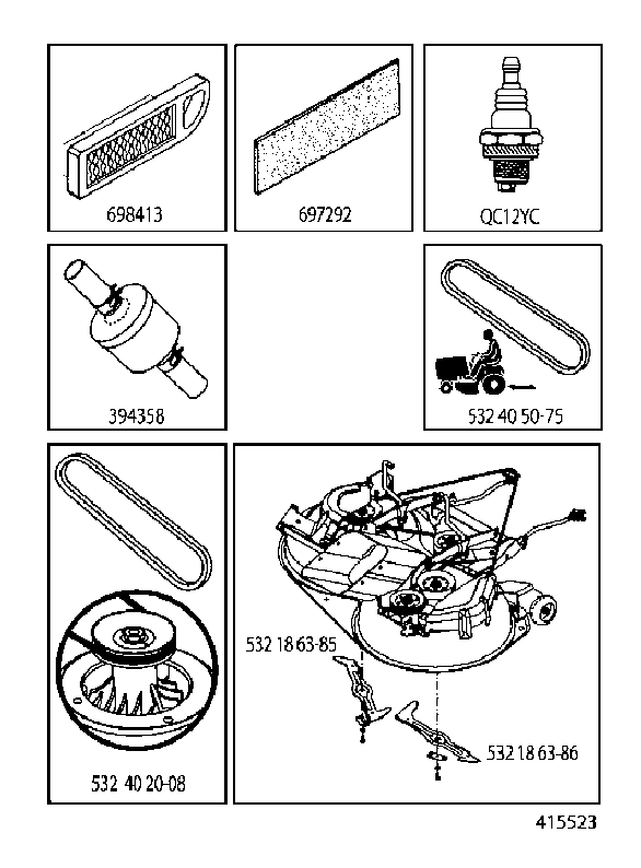 FREQUENTLY USED PARTS