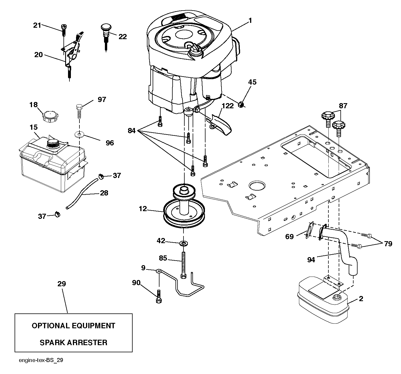 MOWER LIFT LEVER
