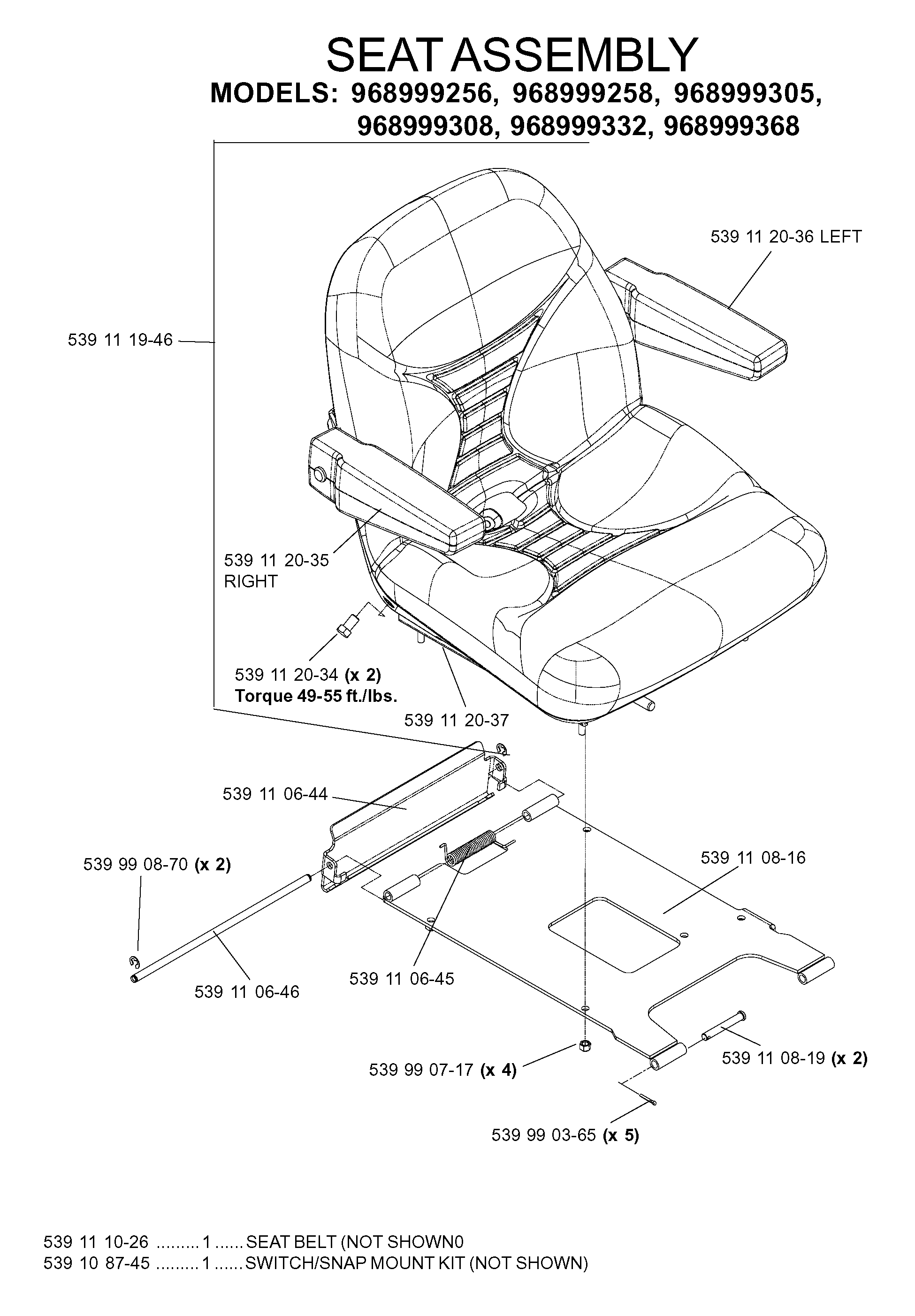 MOWER LIFT / DECK LIFT