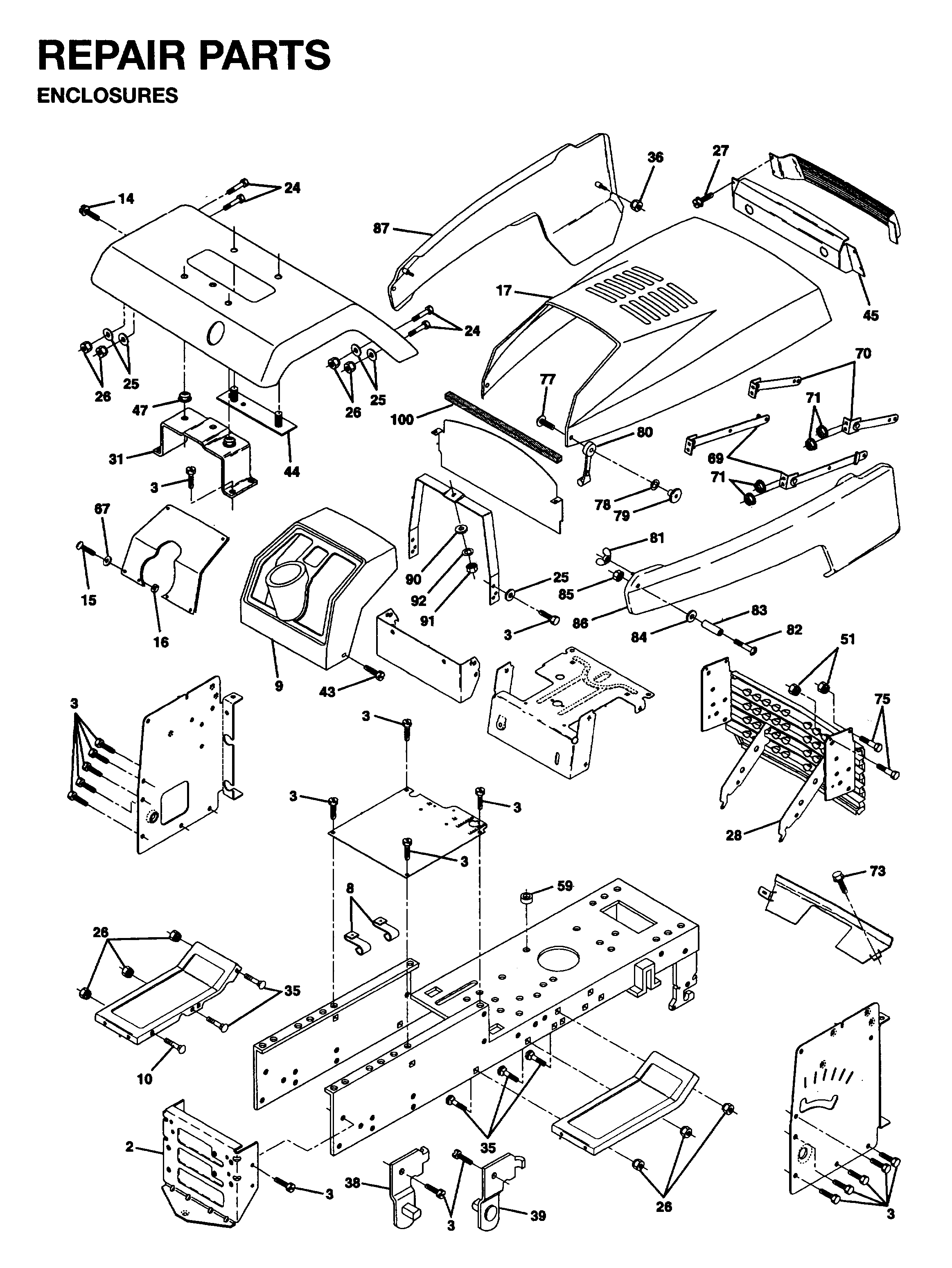 MOWER LIFT LEVER