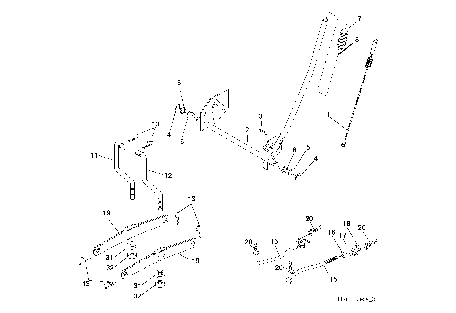 MOWER LIFT / DECK LIFT