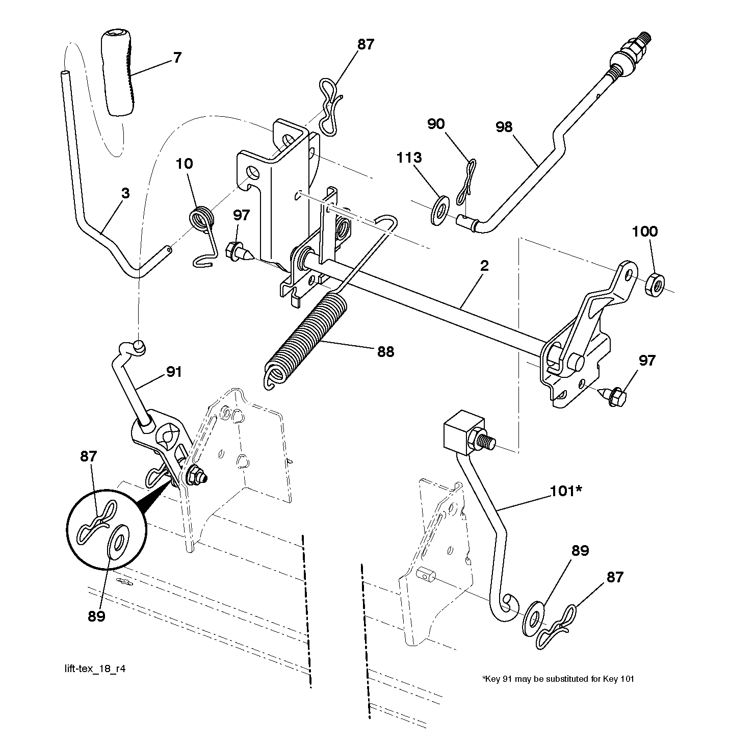 MOWER LIFT / DECK LIFT