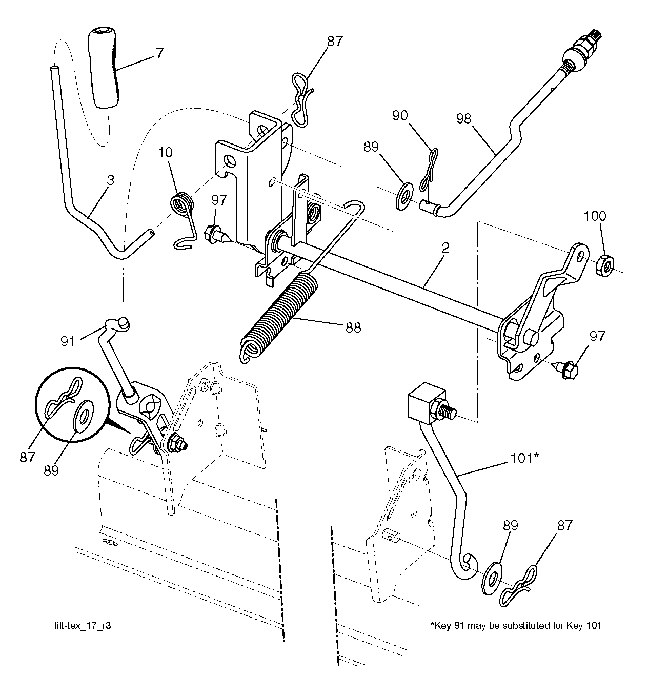 MOWER LIFT / DECK LIFT
