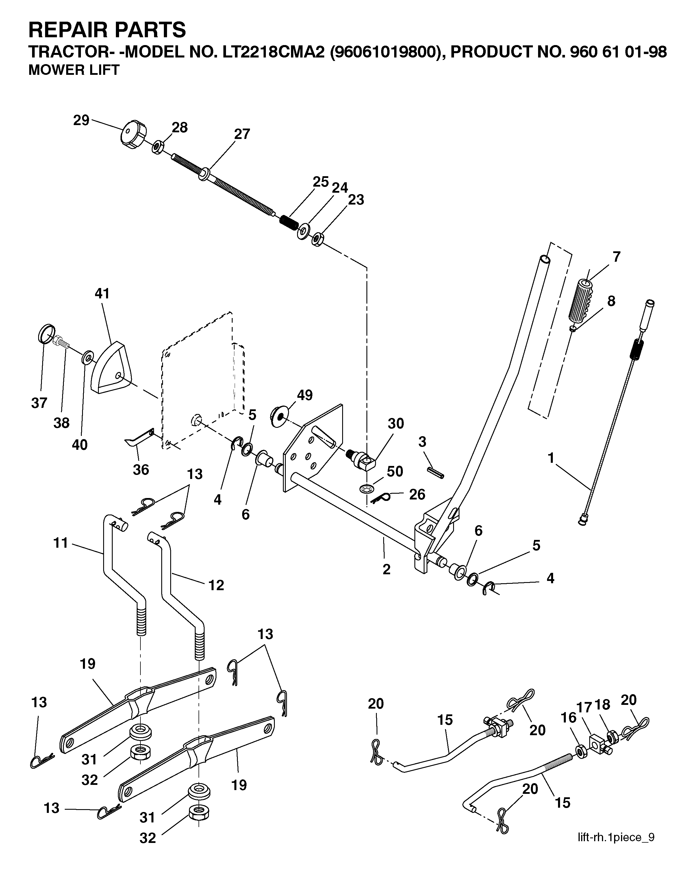 MOWER LIFT / DECK LIFT