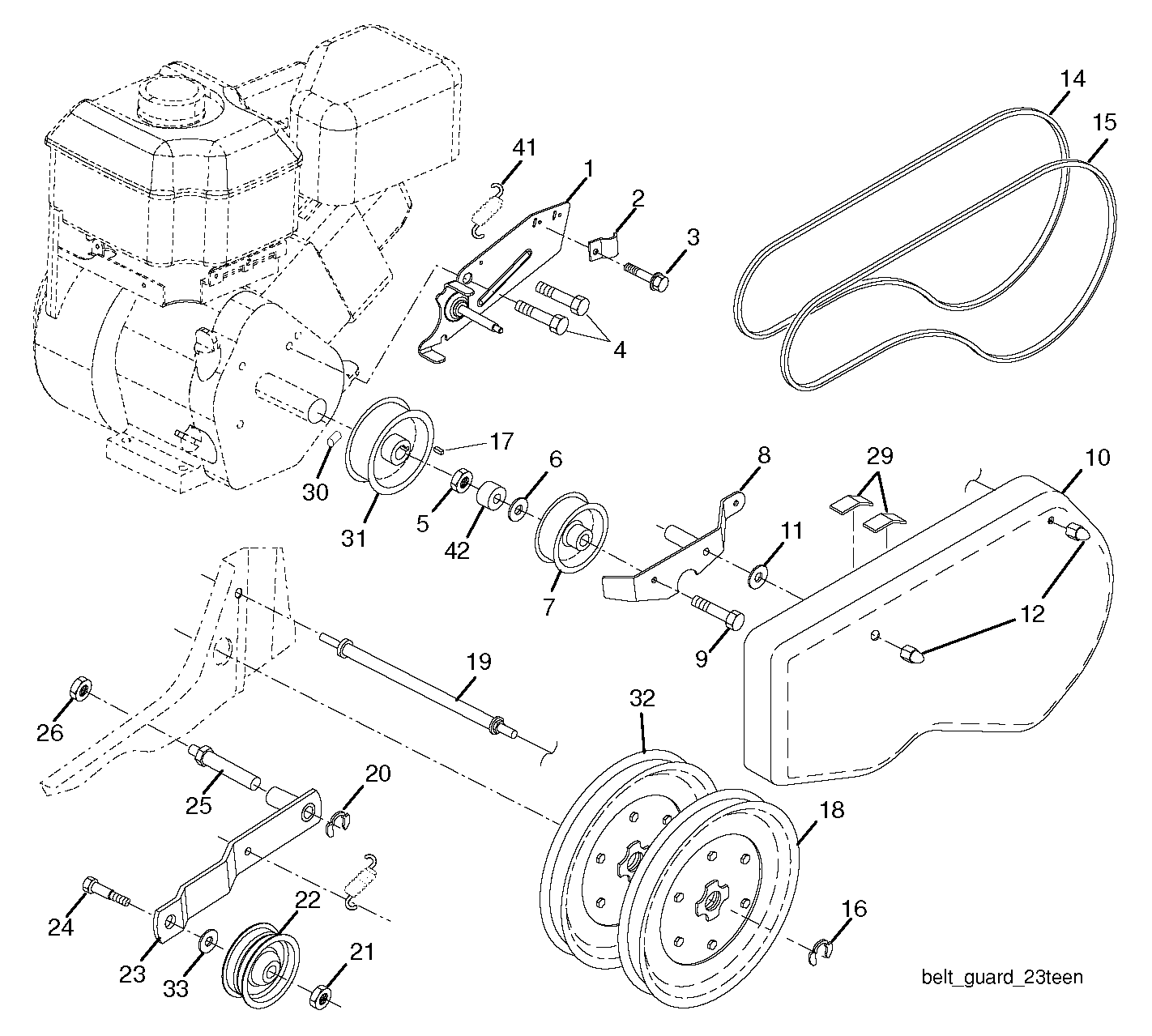 BELT GUARD & PULLEY