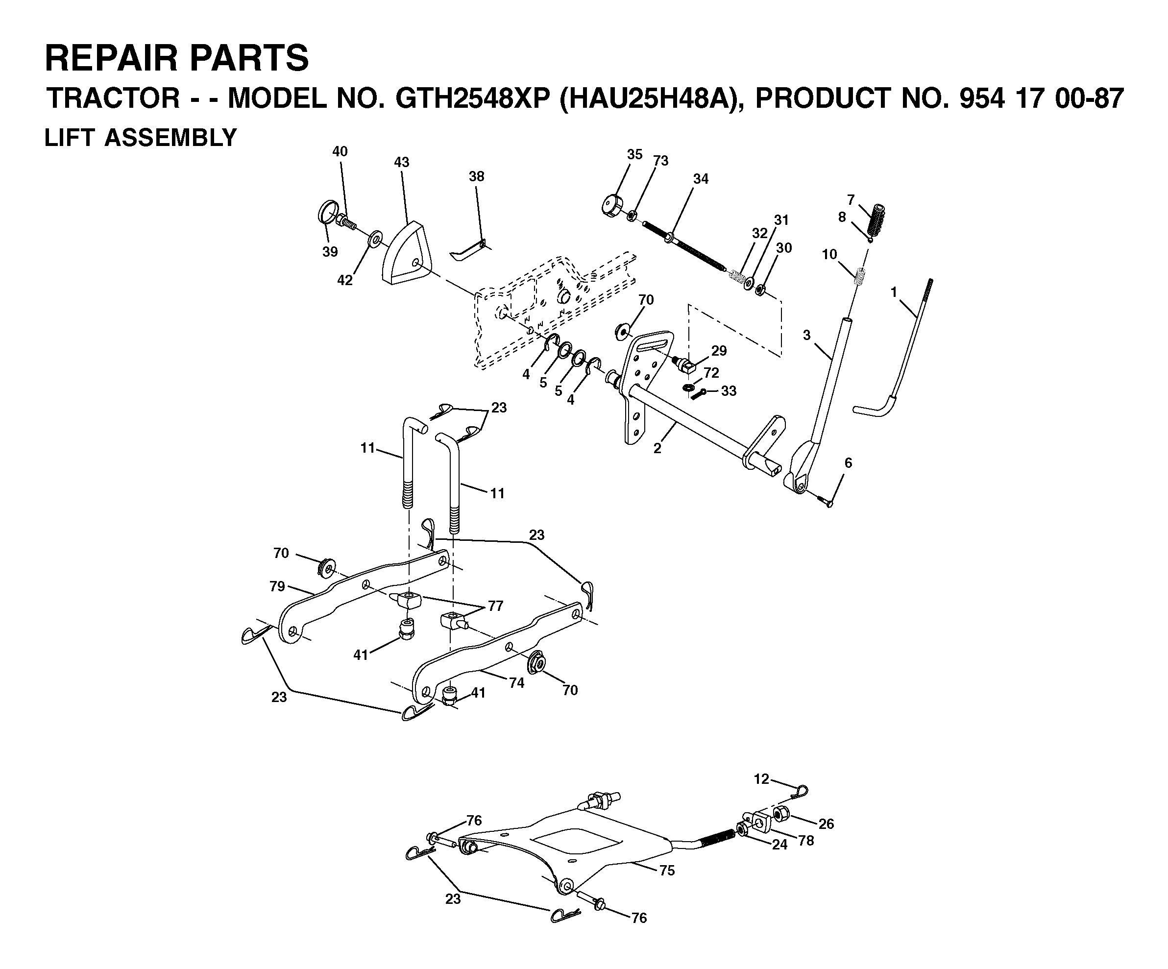 MOWER LIFT / DECK LIFT