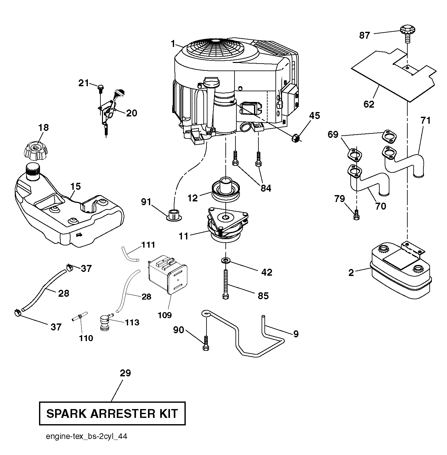 SECTOR GEAR / AXLE SUPPORT