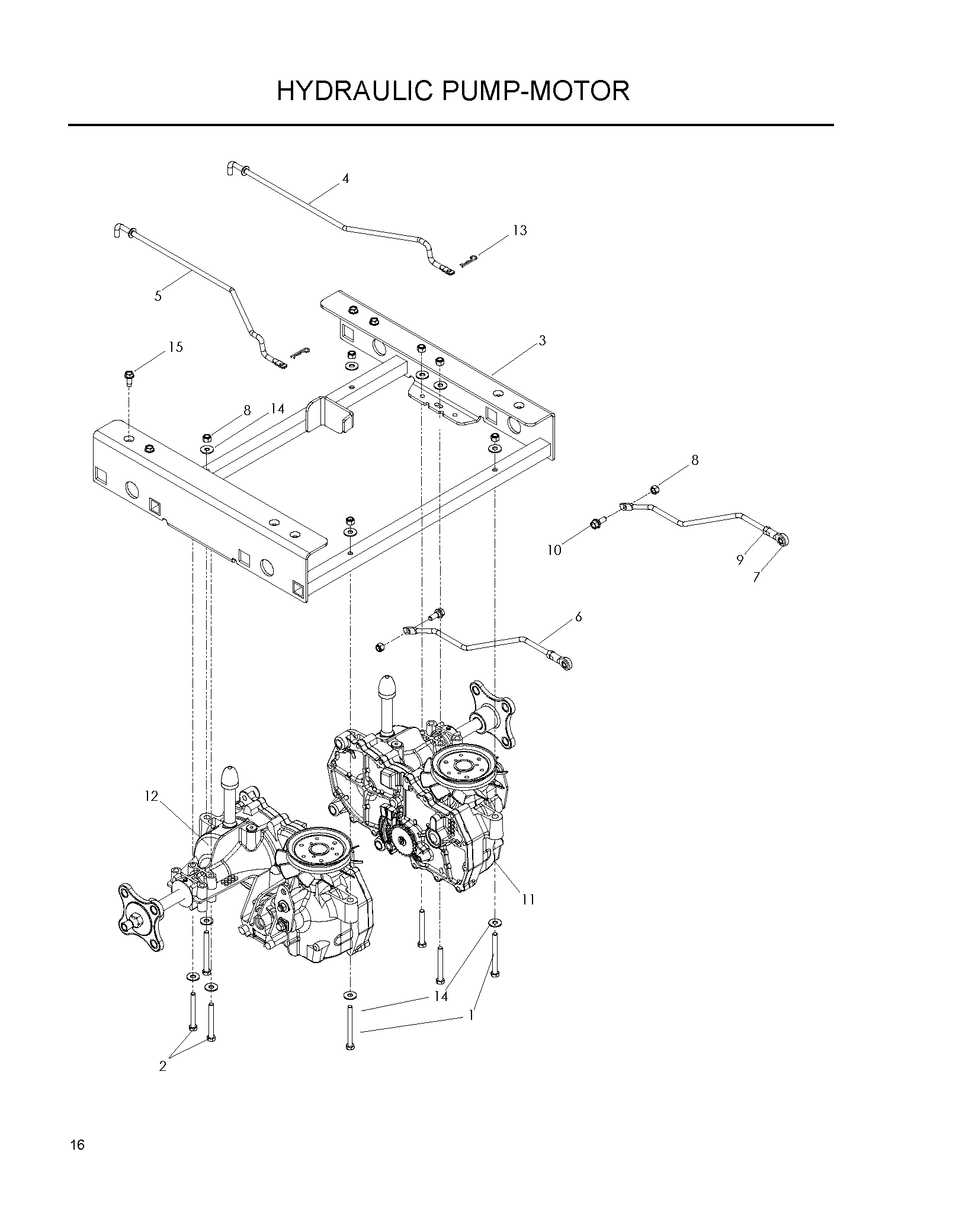 HYDRAULIC PUMP - MOTOR