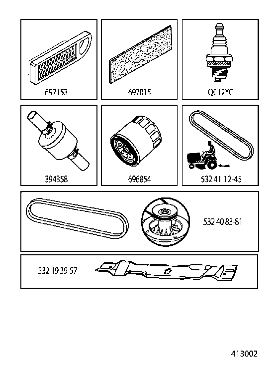 FREQUENTLY USED PARTS