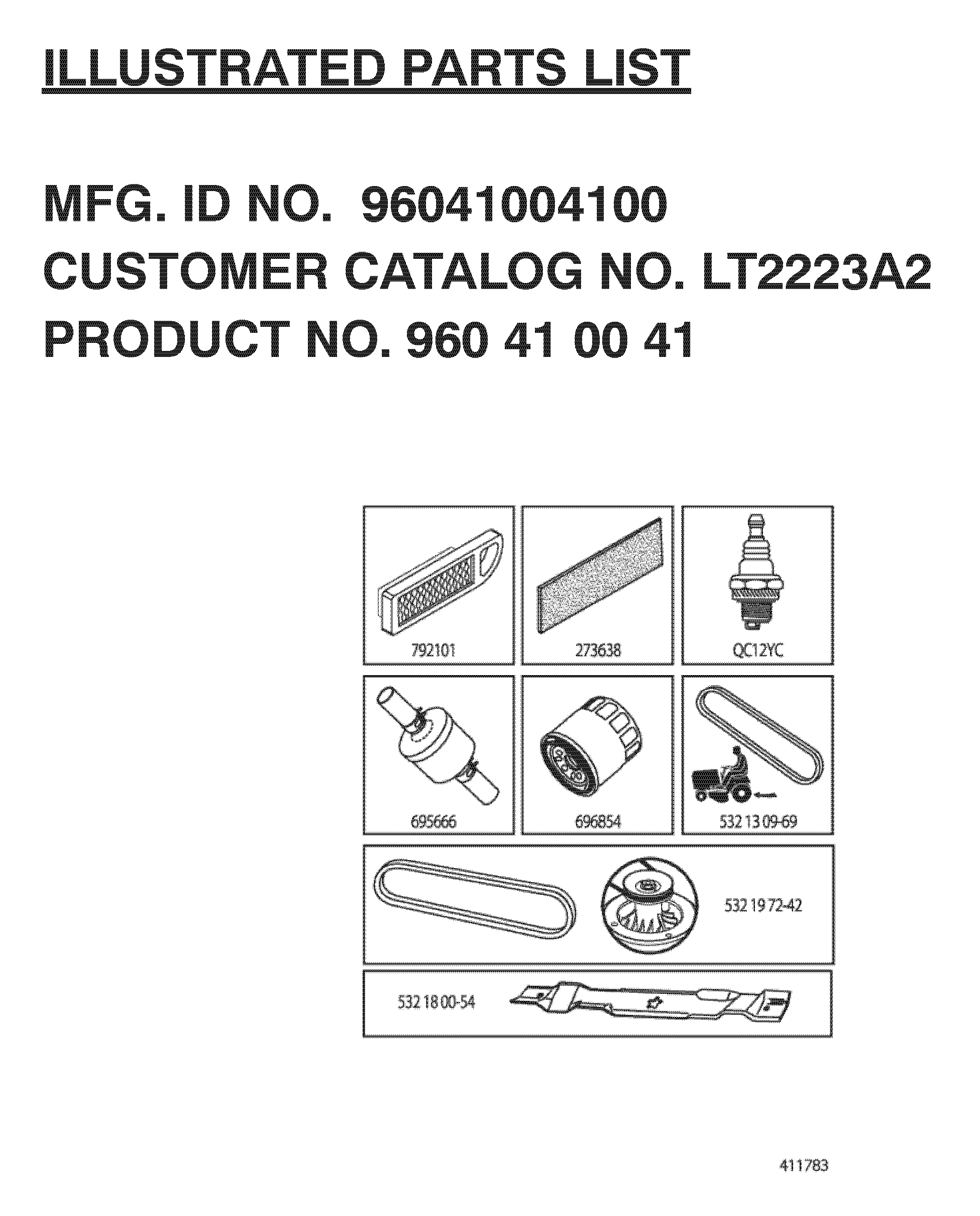 FREQUENTLY USED PARTS