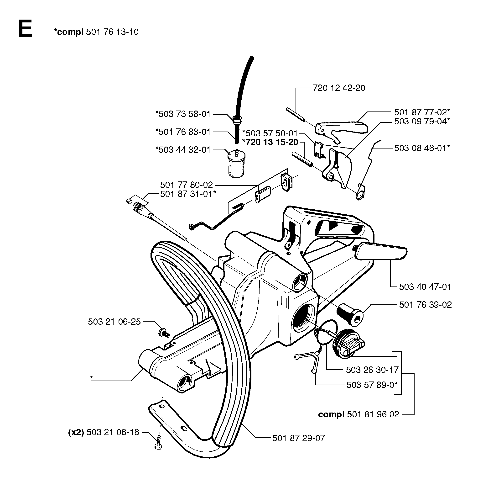 FUEL TANK & HANDLE