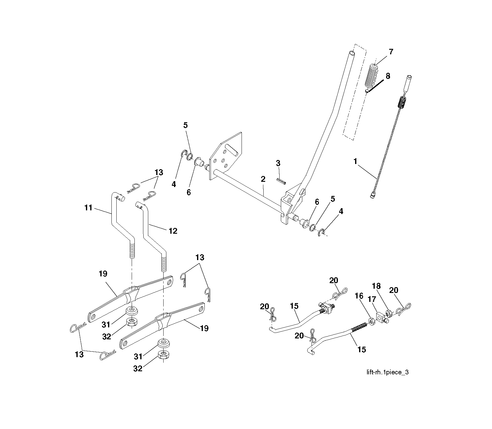 MOWER LIFT / DECK LIFT