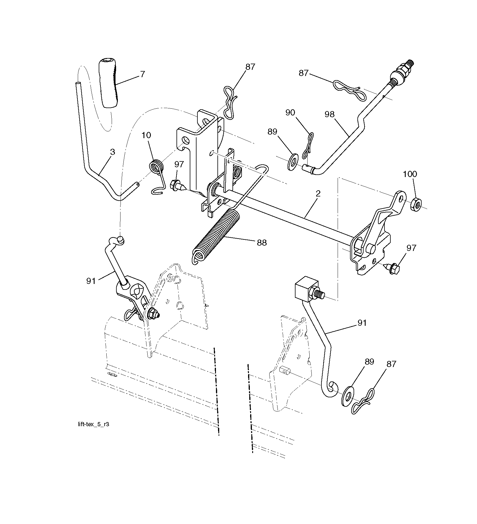 MOWER LIFT / DECK LIFT