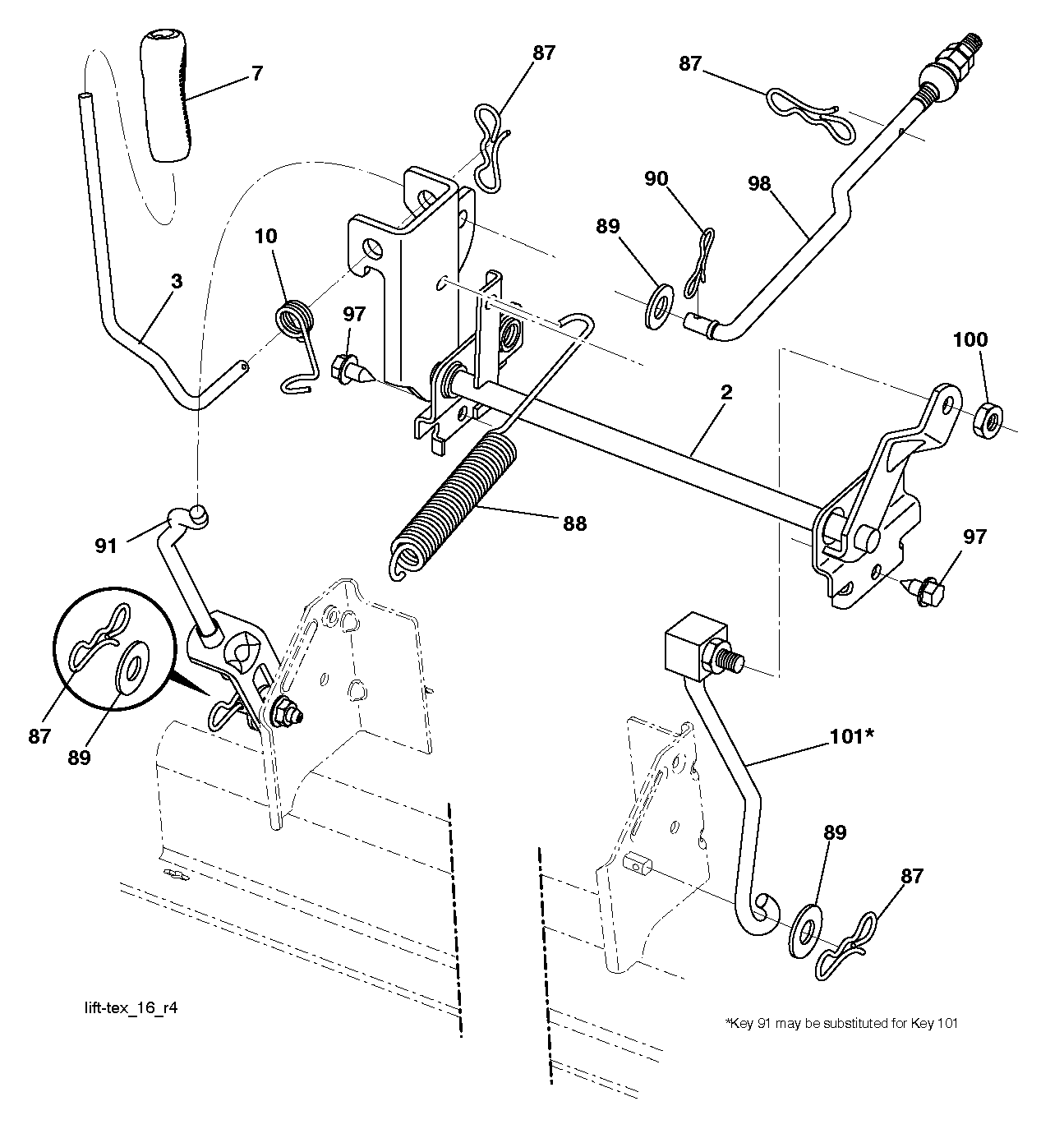 MOWER LIFT / DECK LIFT