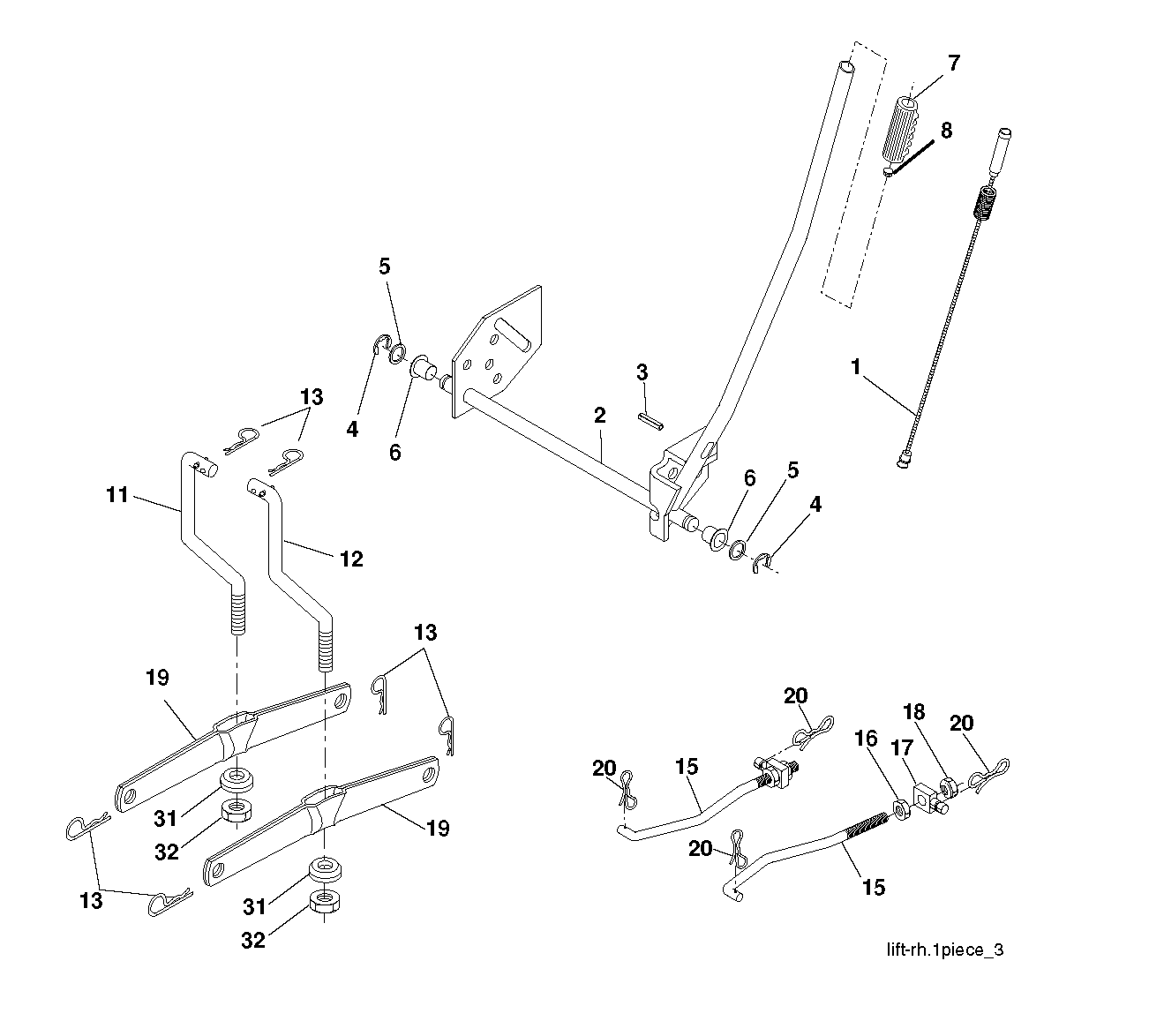 MOWER LIFT / DECK LIFT
