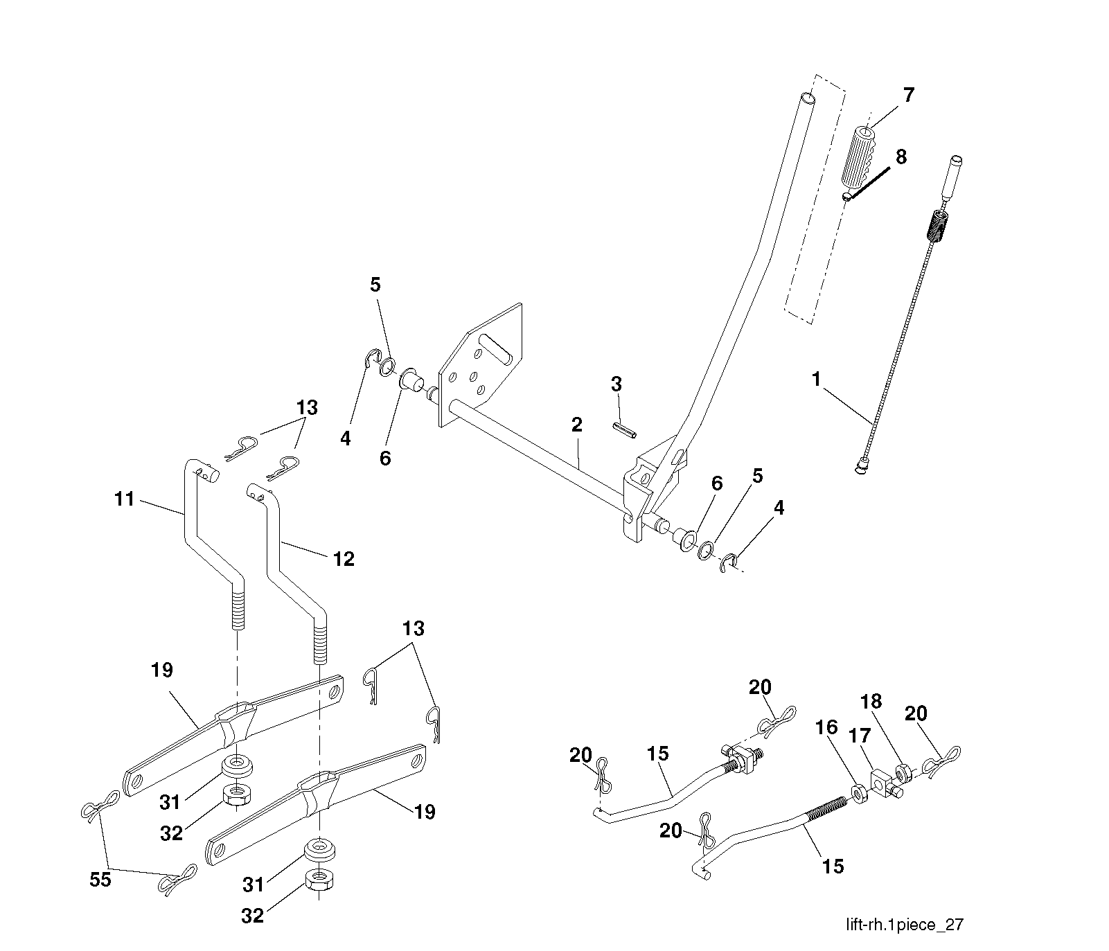 MOWER LIFT / DECK LIFT