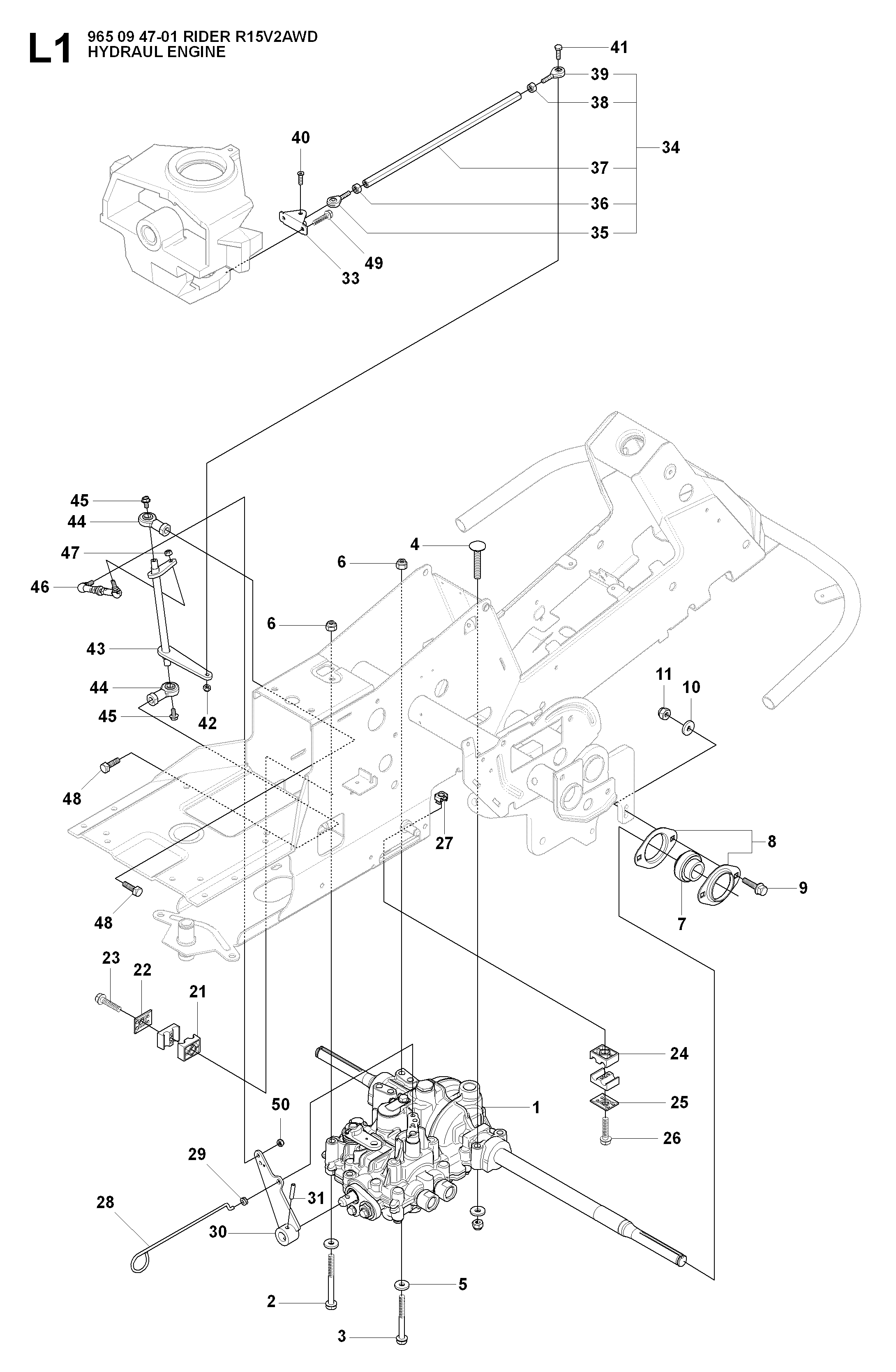 HYDRAULIC PUMP - MOTOR