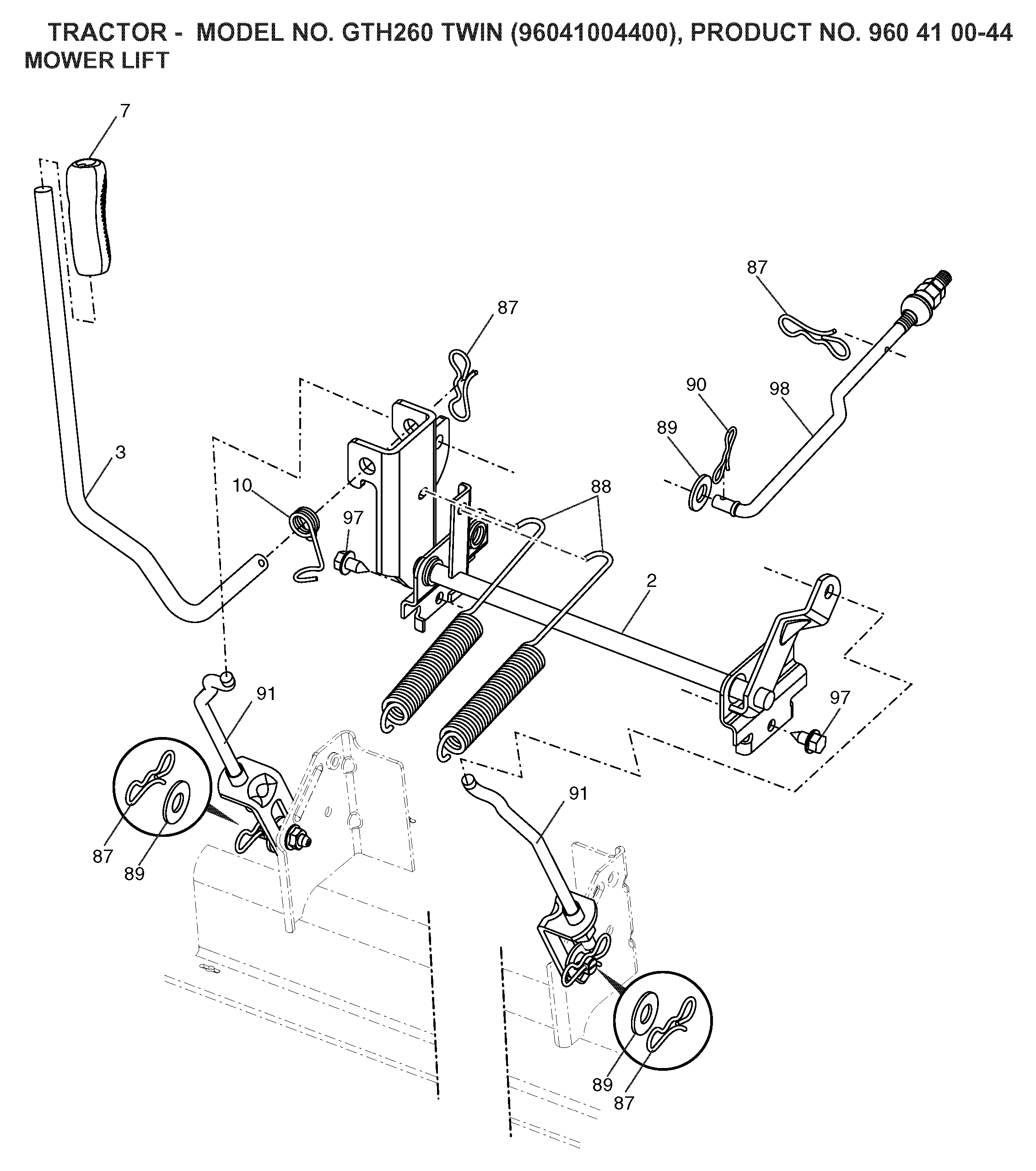 MOWER LIFT / DECK LIFT