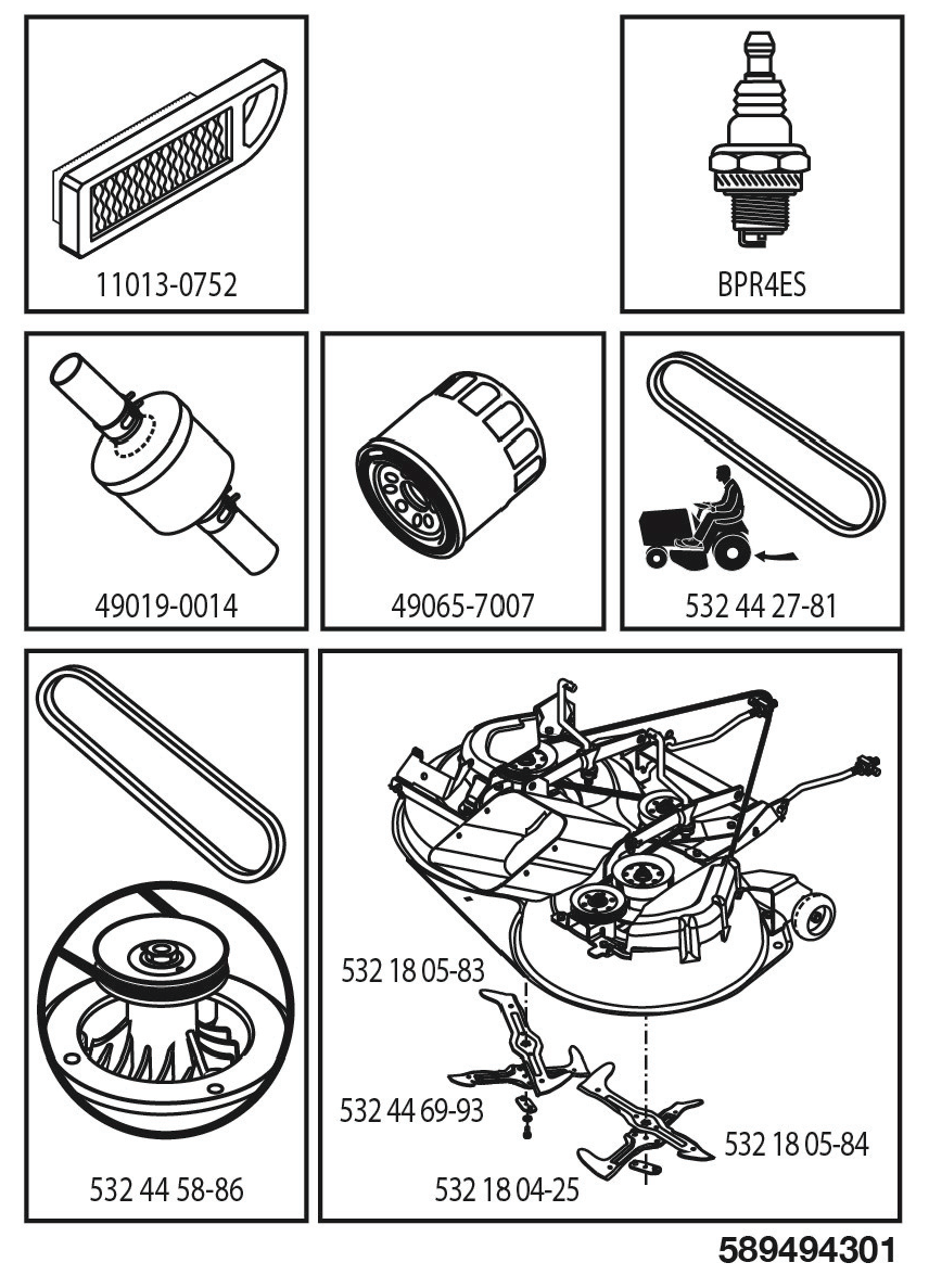 FREQUENTLY USED PARTS