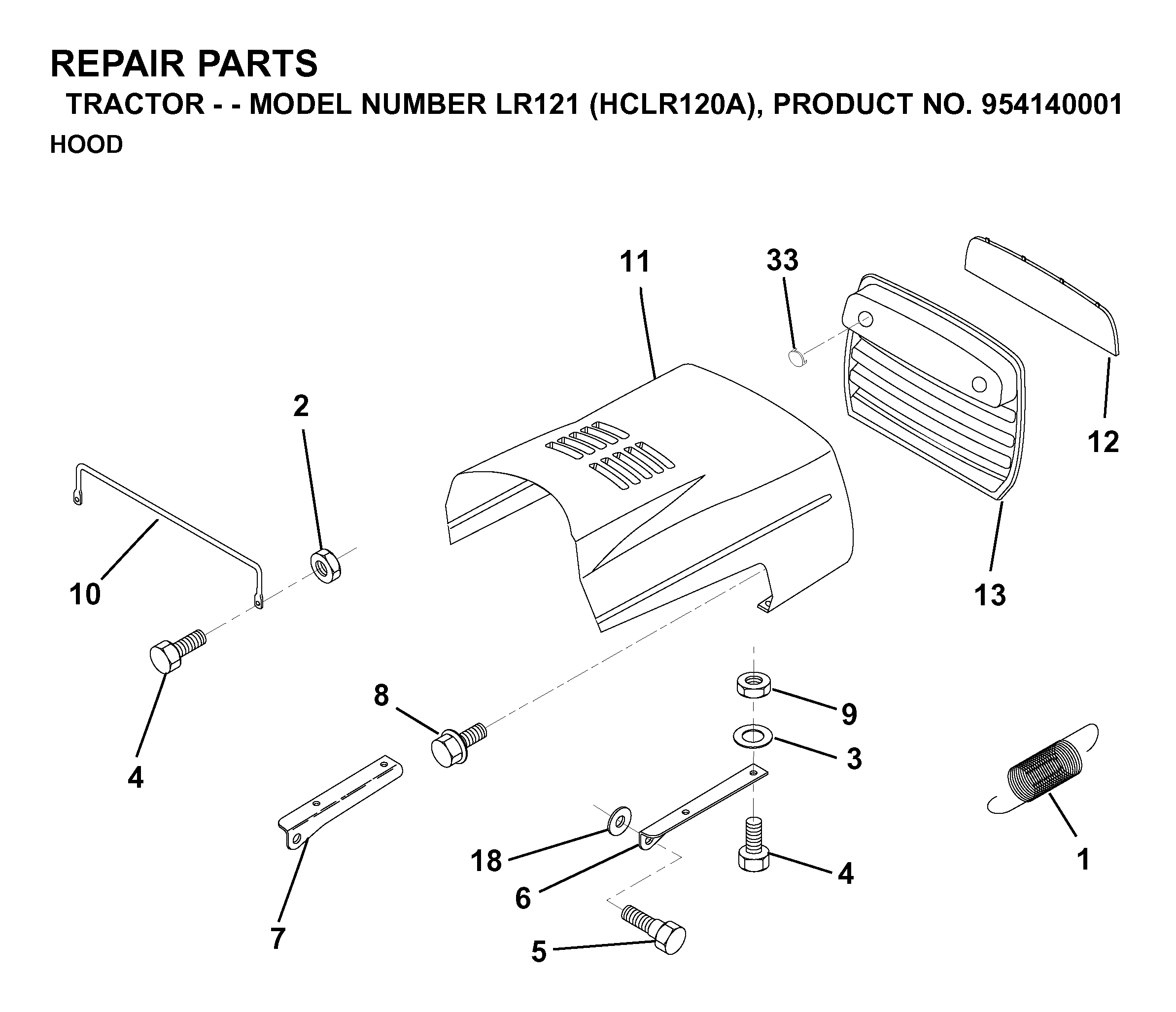 MOWER LIFT LEVER