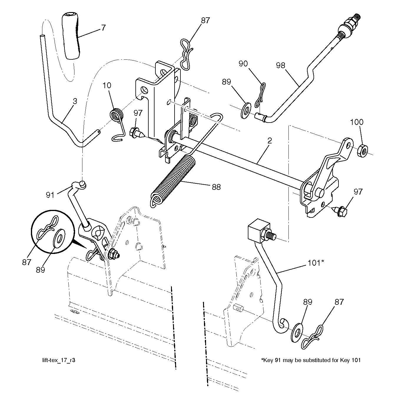 MOWER LIFT / DECK LIFT