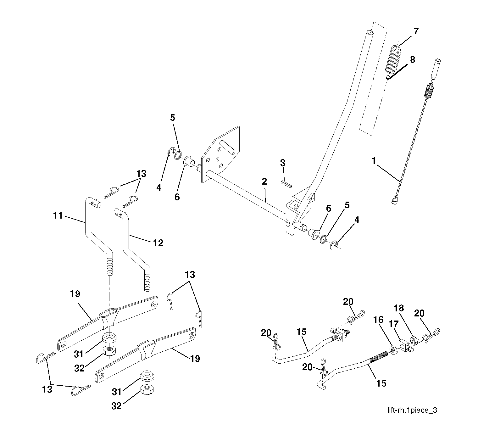 MOWER LIFT / DECK LIFT