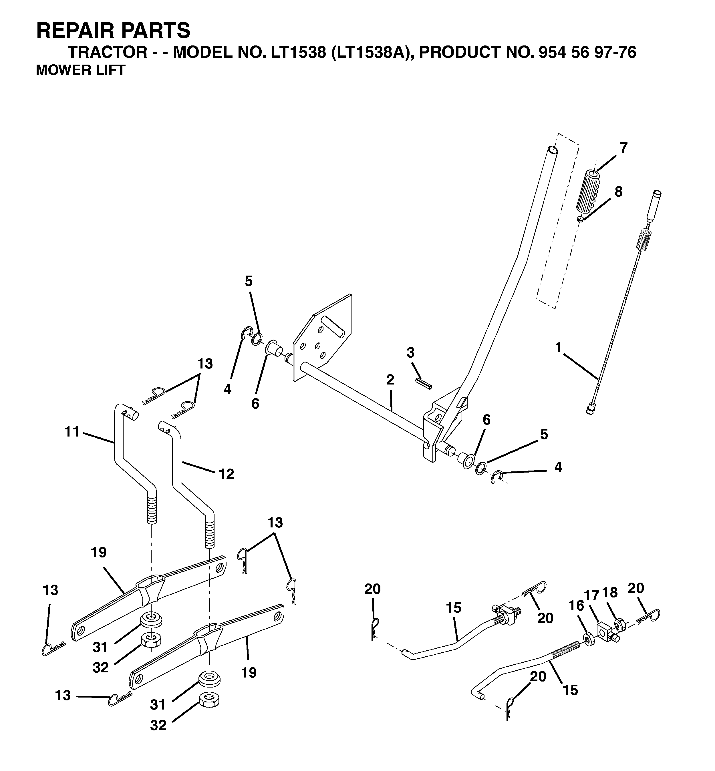 MOWER LIFT / DECK LIFT