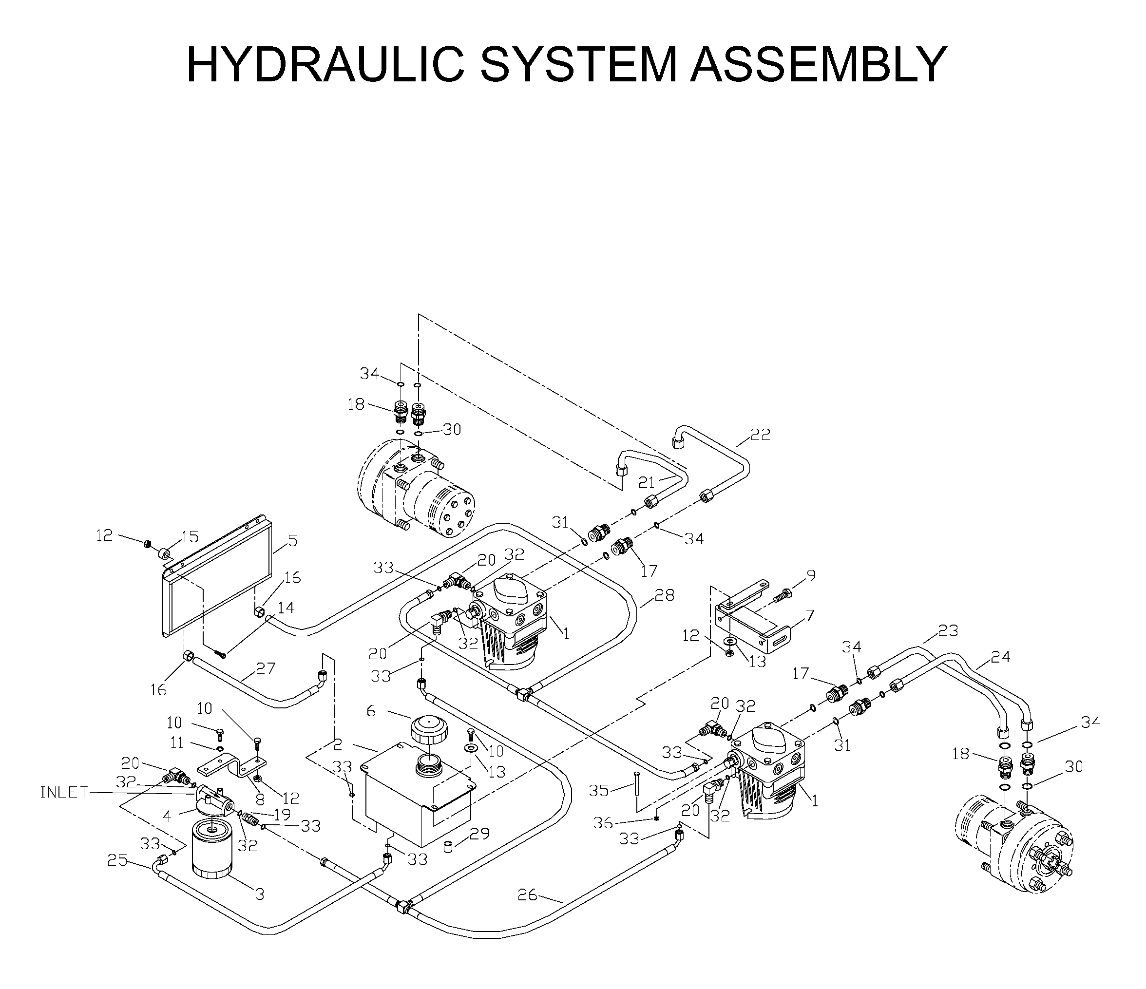 HYDRAULIC PUMP - MOTOR