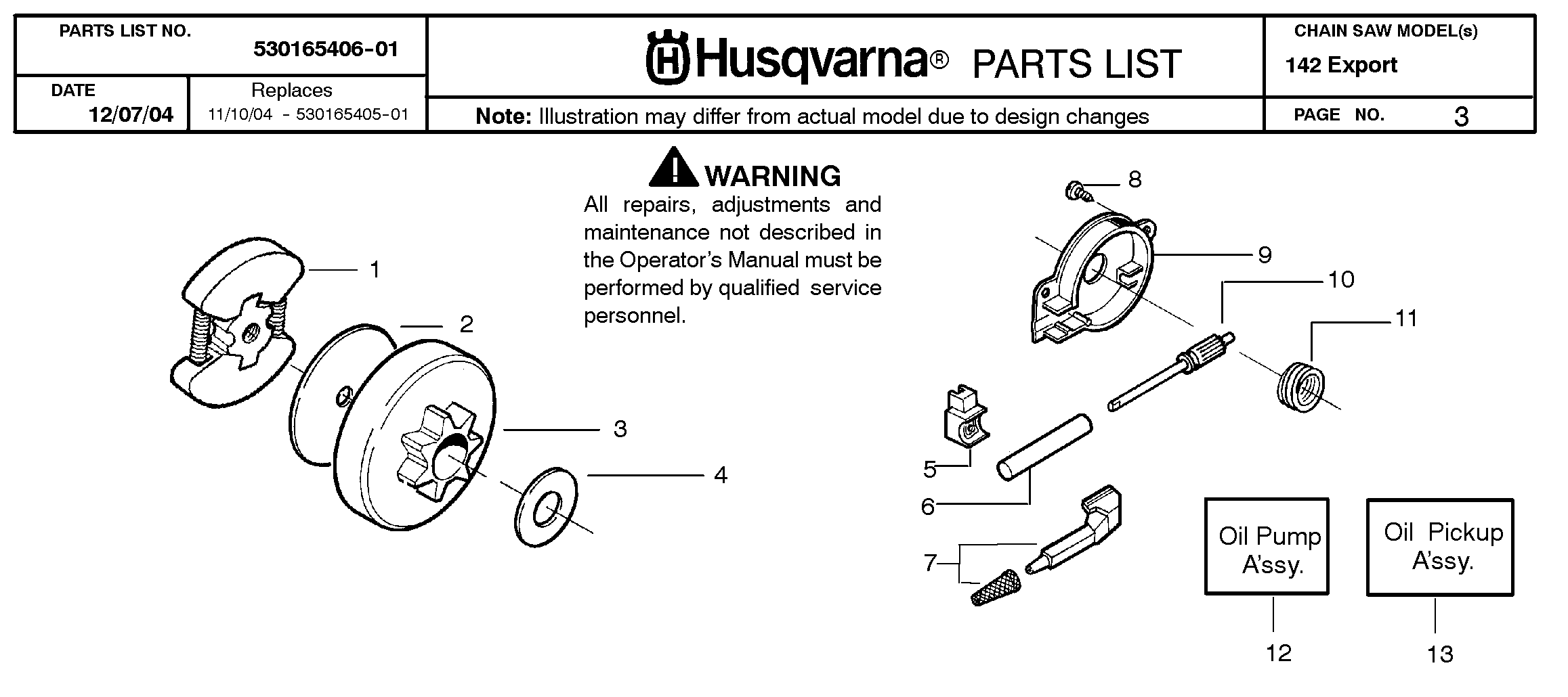 CLUTCH & OIL PUMP