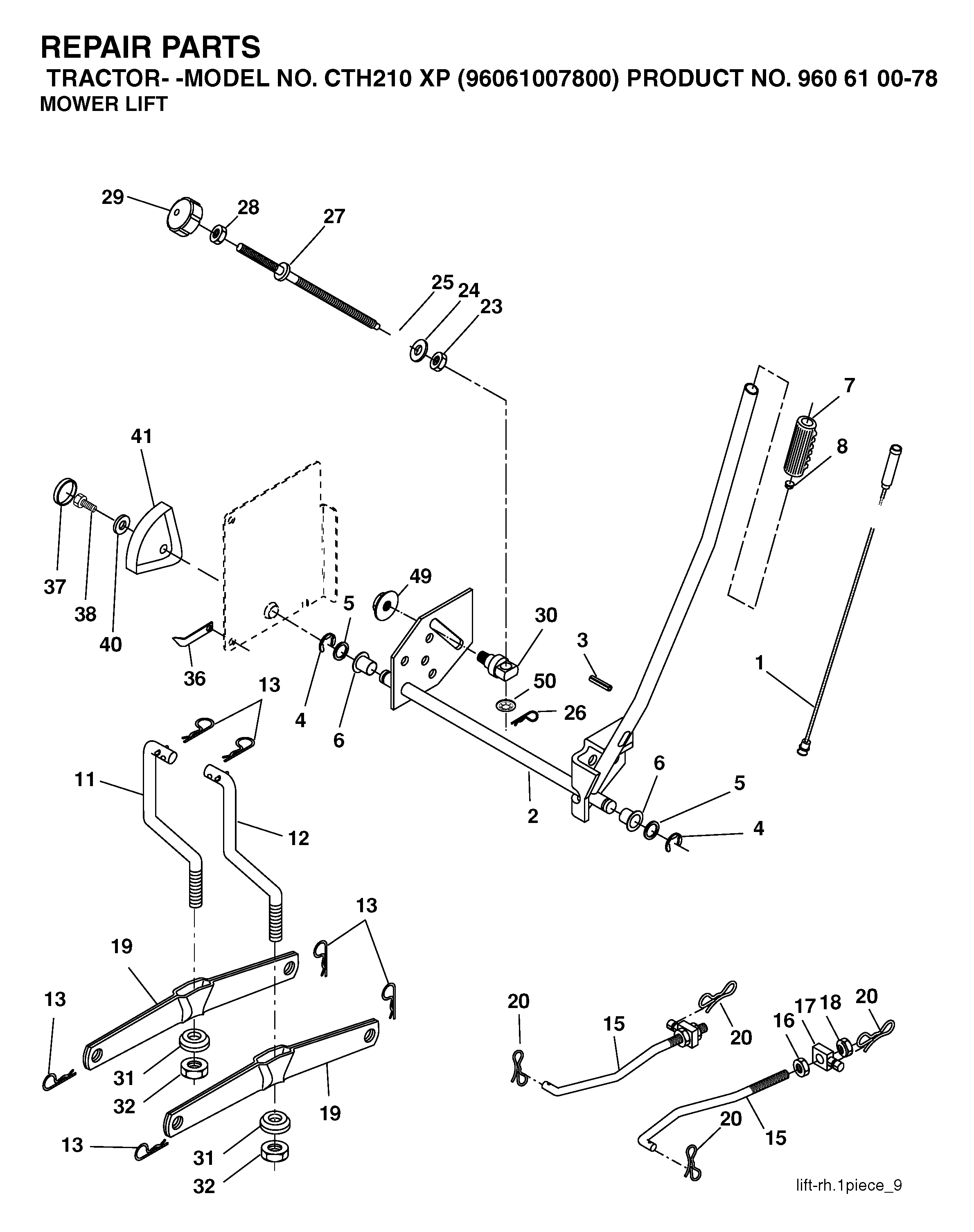 MOWER LIFT / DECK LIFT