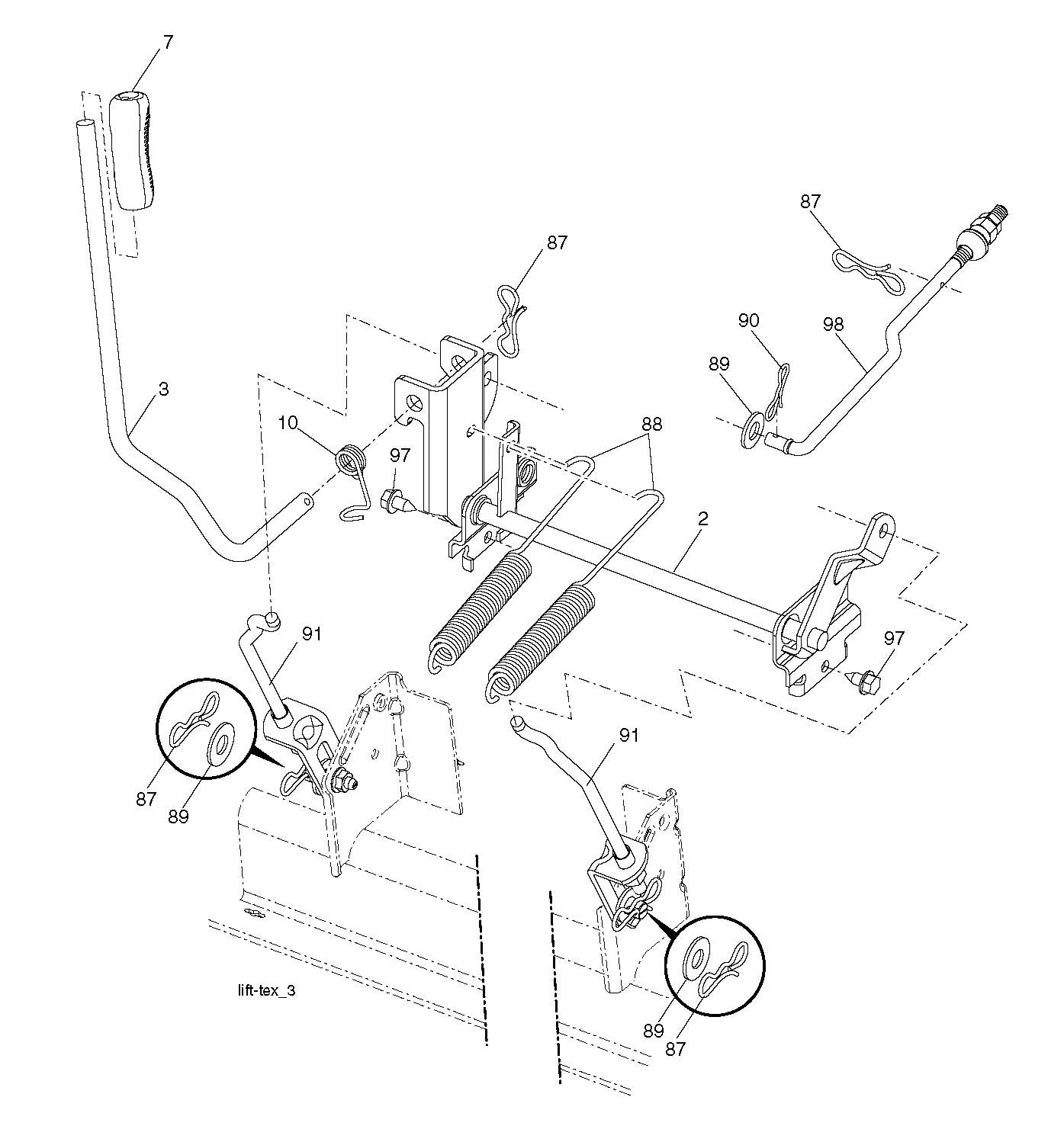 MOWER LIFT / DECK LIFT