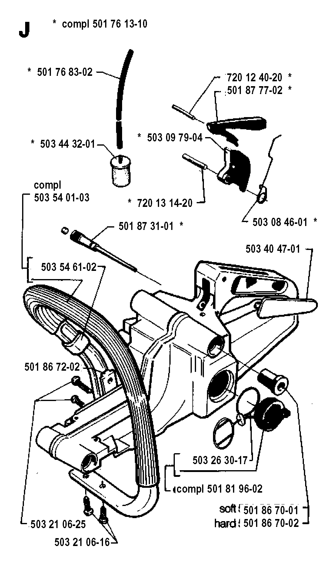 FUEL TANK & HANDLE