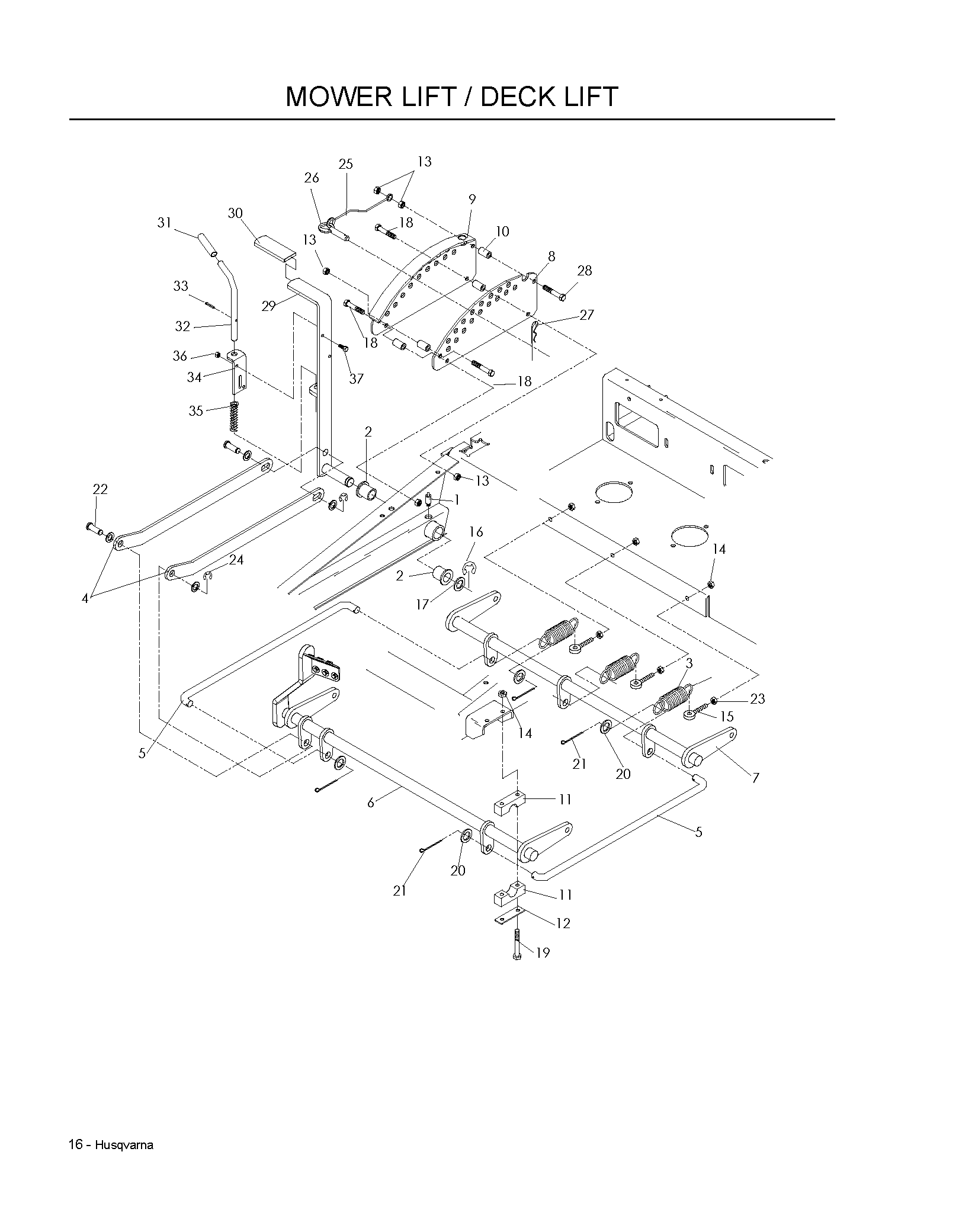 MOWER LIFT / DECK LIFT