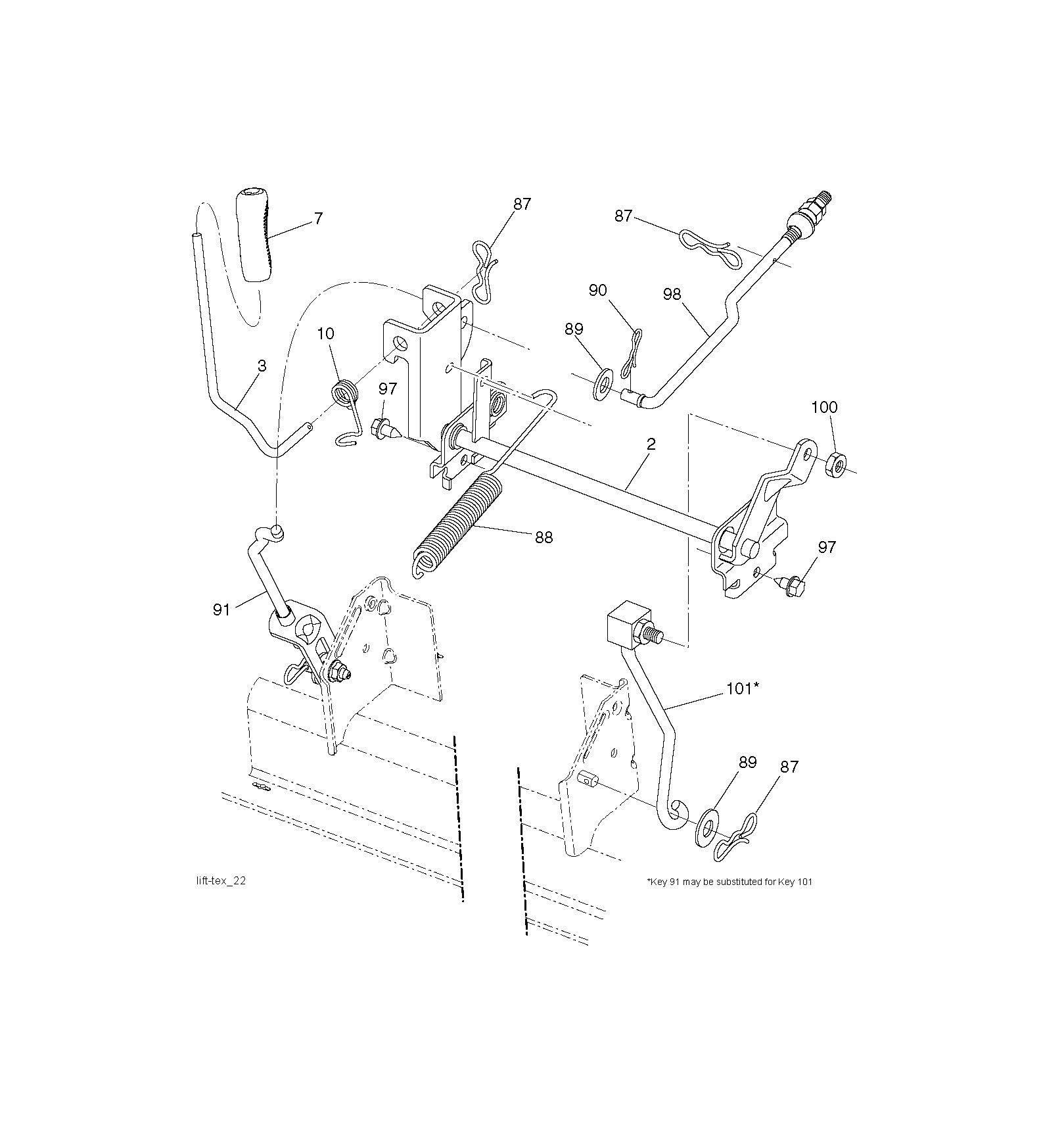 MOWER LIFT / DECK LIFT